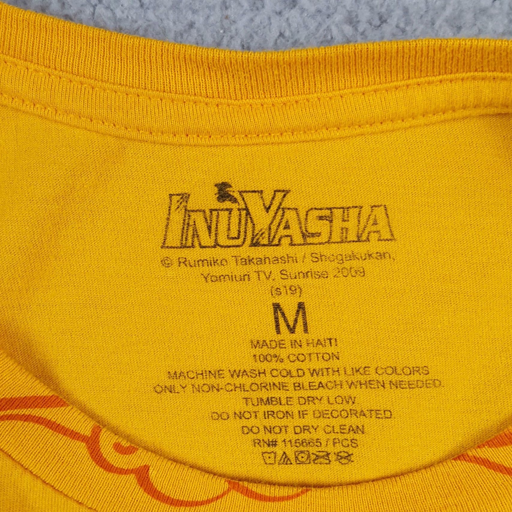Vintage VINTAGE InuYasha Anime Manga All Over Print T-Shirt Size M Unisex Adults Yellow Y2K Retro Japan Size US M / EU 48-50 / 2 - 6 Thumbnail