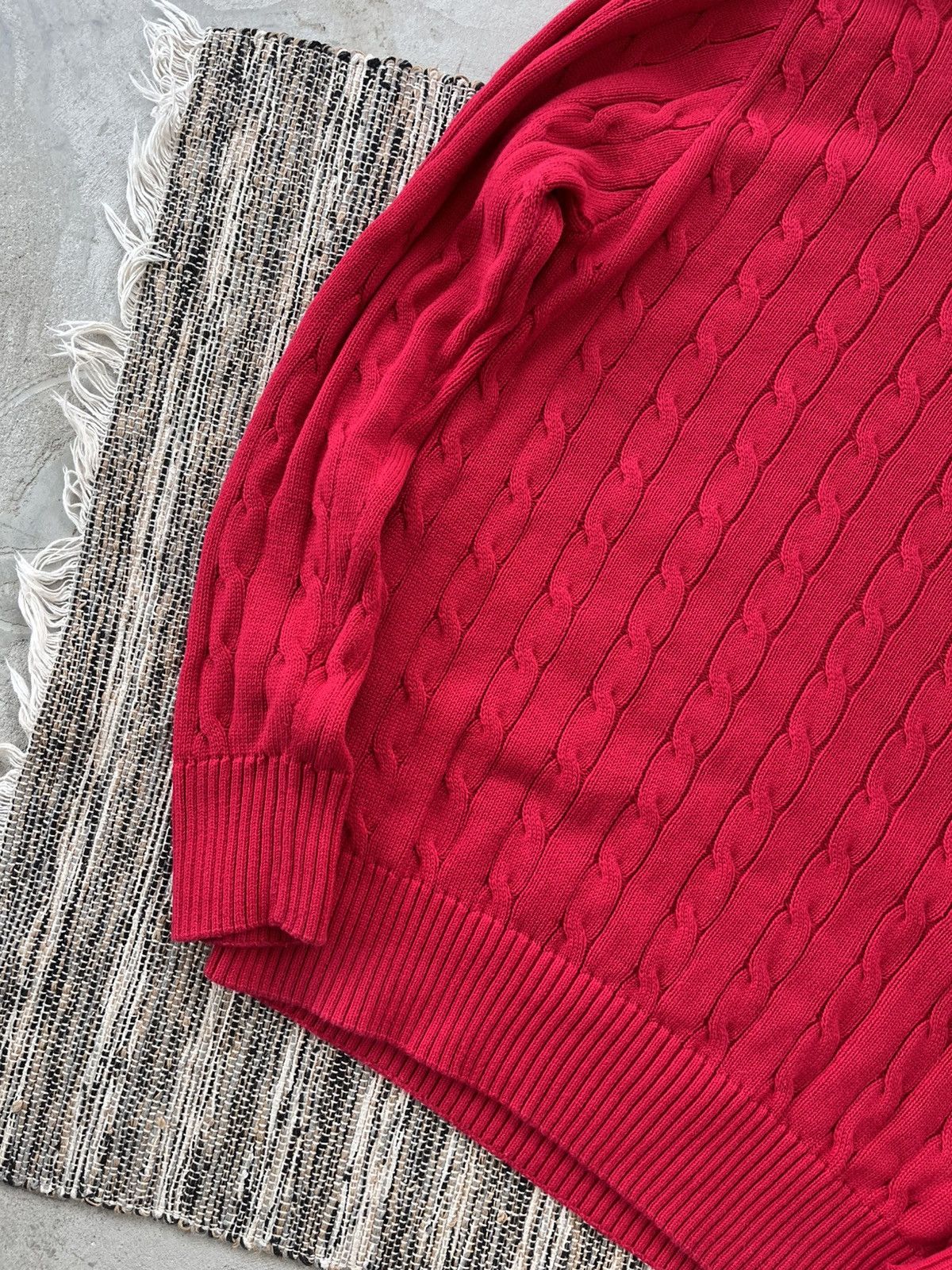 Polo Ralph Lauren × Vintage Hype Vintage Polo Ralph Lauren Knit Sweater Red Y2K Size US M / EU 48-50 / 2 - 6 Thumbnail