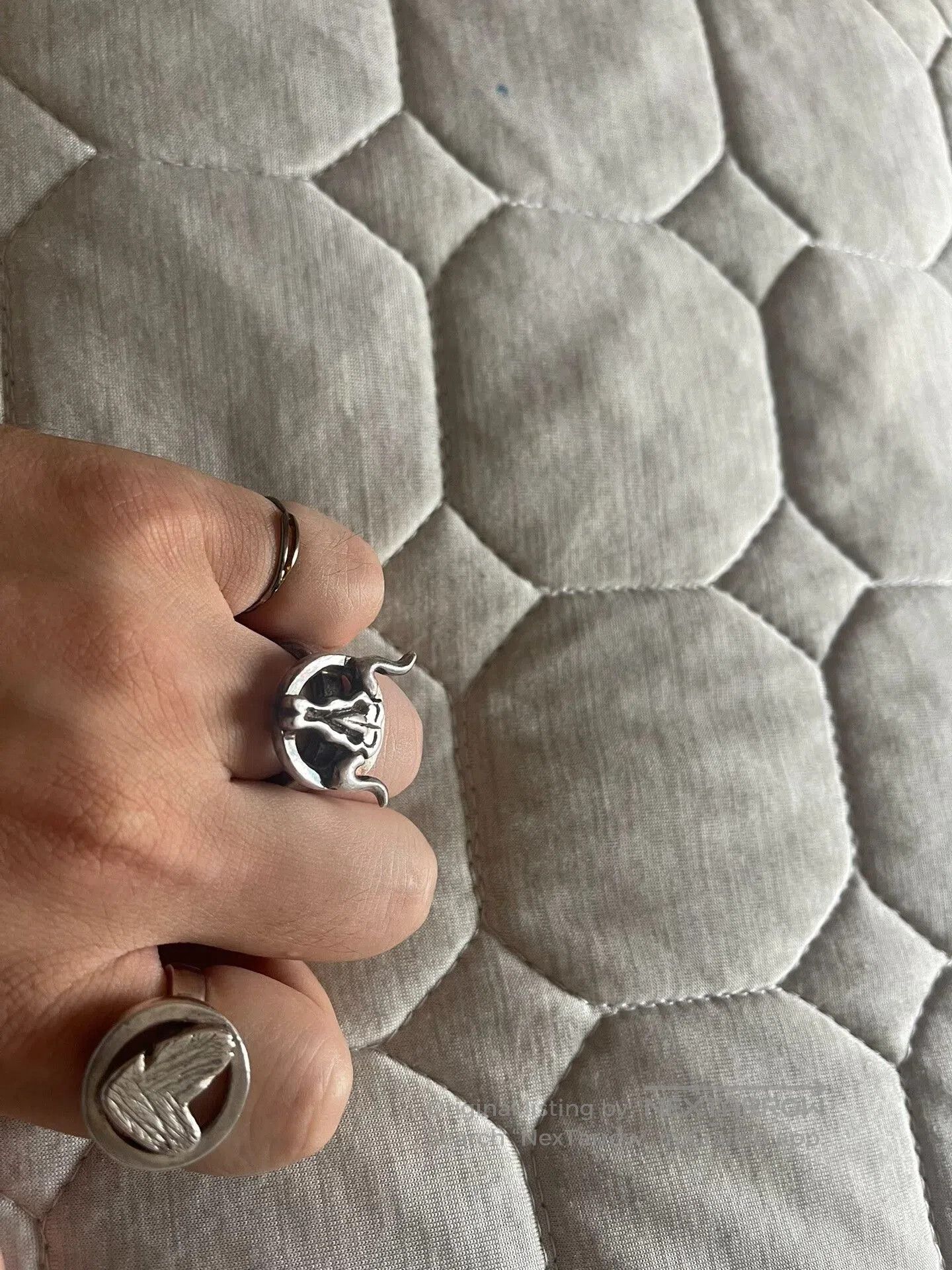 Porter Classic silver rings and bangles set. Size ONE SIZE - 6 Thumbnail