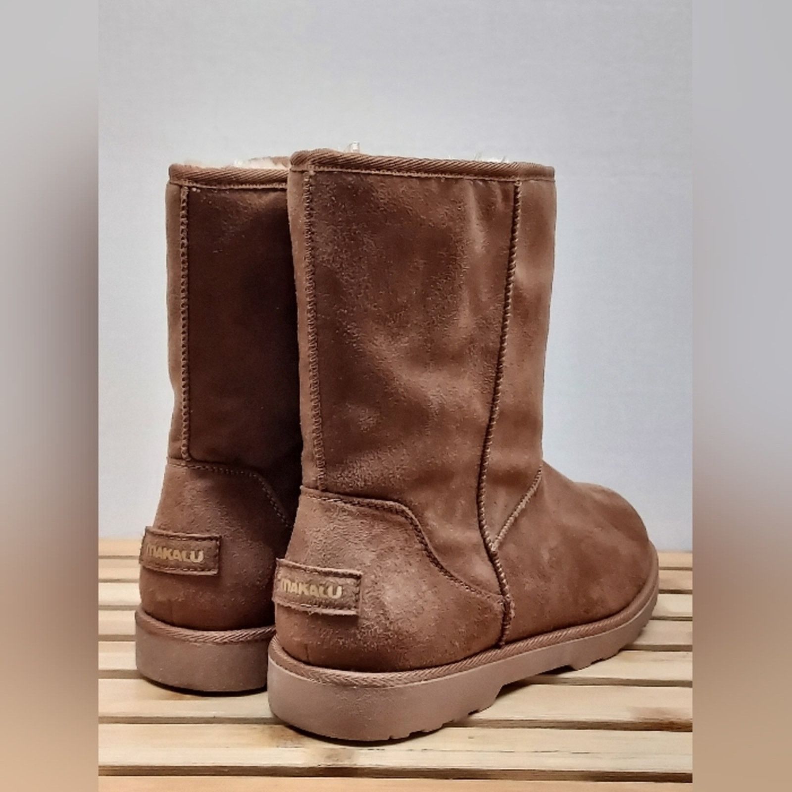 Ugg MAKALU Womens | Brown | Ani Faux Fur Lined Boots Size 9M Size US 9 / IT 39 - 3 Thumbnail
