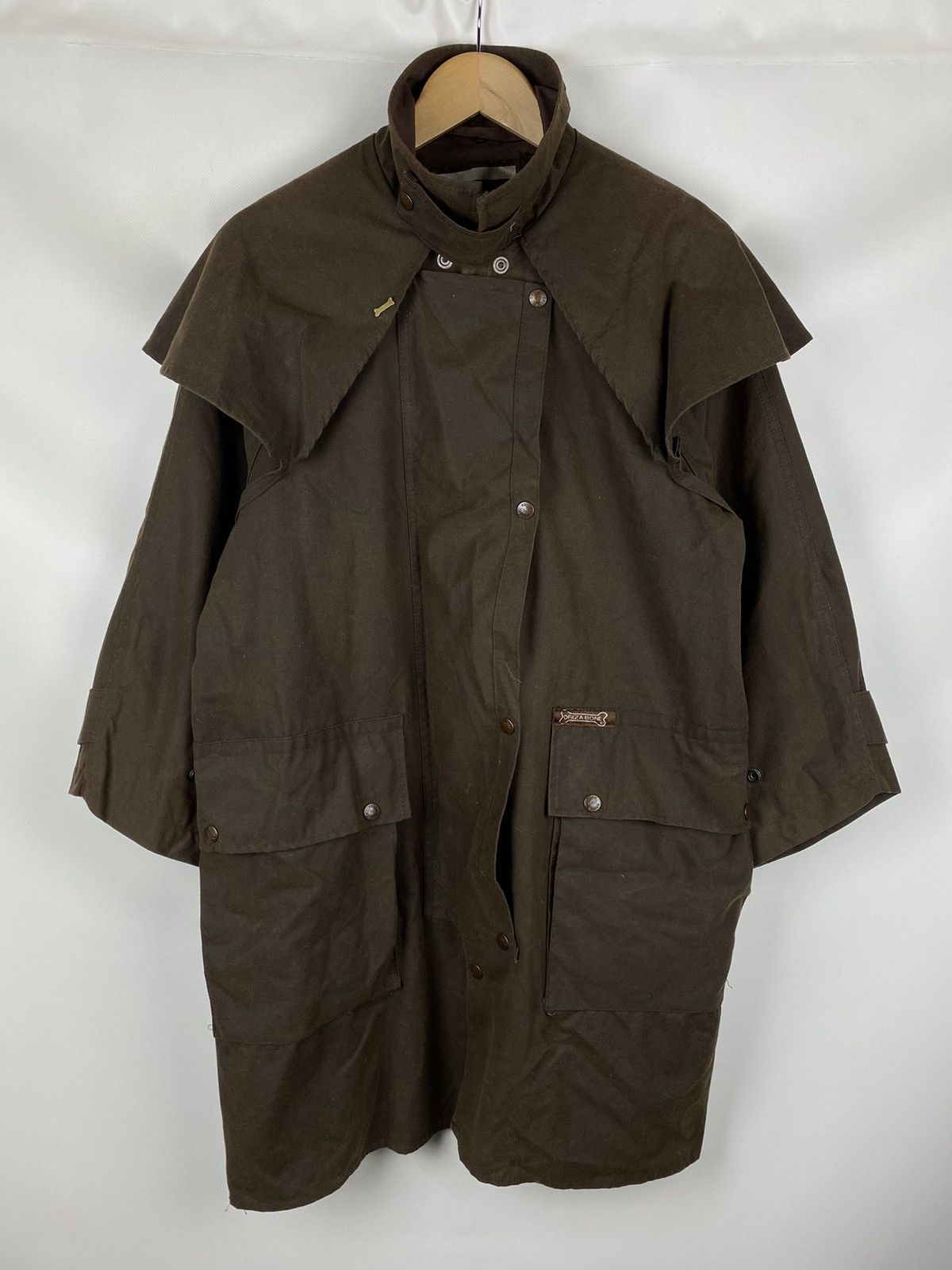 Barbour Driza Bone vintage wax waxed cotton short weatherall jacket Grailed