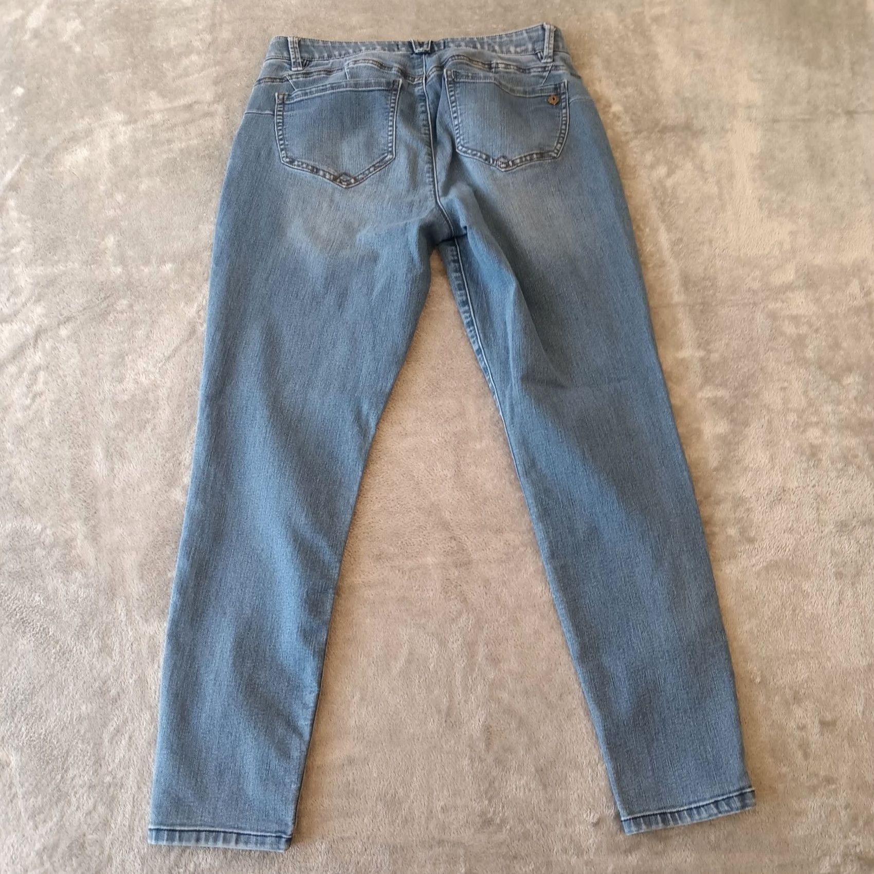 Vintage Democracy Absolution Ankle Jeans Womens Size 10 Blue Light Wash Stretch 31x28 Jeans 5-Pocket Womens Mens no, repeating not allowed Size 32" / US 10 / IT 46 - 2 Thumbnail