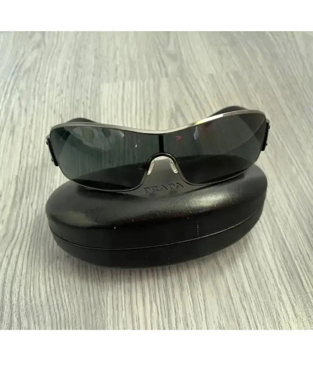Prada × Vintage PRADA Sunglasses Sport Star Symbole Shield Wrap Mask Ski Size ONE SIZE - 3 Thumbnail