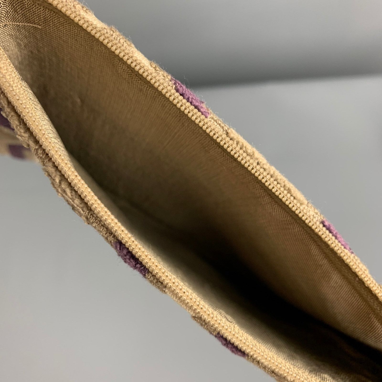 Vintage VINTAGE Purple Sage Textured Fabric Handbag & Leather Goods Size ONE SIZE - 3 Thumbnail