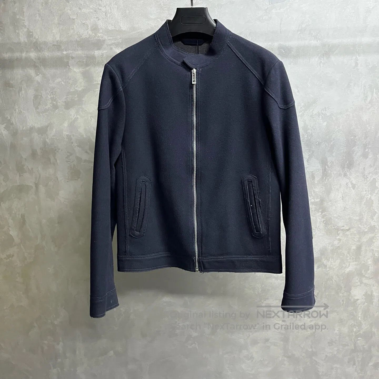 Ermenegildo Zegna Ermenegildo Zegna Solid-color stand-up collar zipper jacke Size US M / EU 48-50 / 2 - 1 Thumbnail