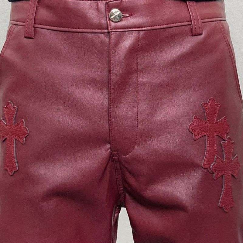 Japanese Brand × Vintage Avant garde retro pu leather flare pants Size US 33 - 5 Thumbnail