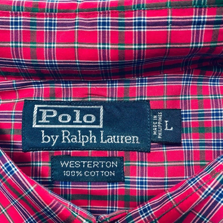 Polo Ralph Lauren Polo Ralph Lauren red plaid Westerton button down Size US L / EU 52-54 / 3 - 4 Thumbnail