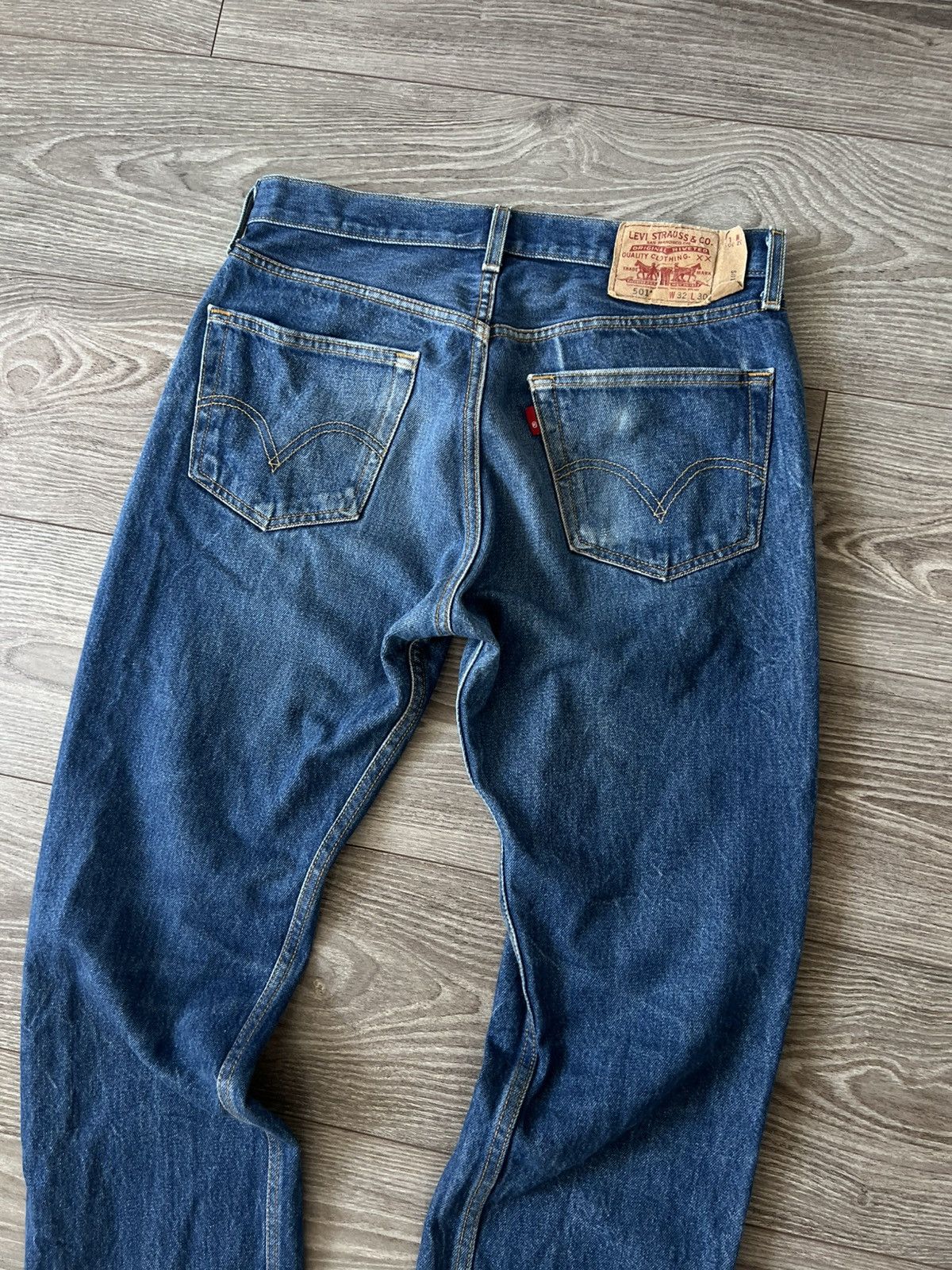 Levi's Vintage Clothing Rare Vintage Levis 501 Blue Denim Salvage Mexico Jeans Size US 32 / EU 48 - 2 Thumbnail
