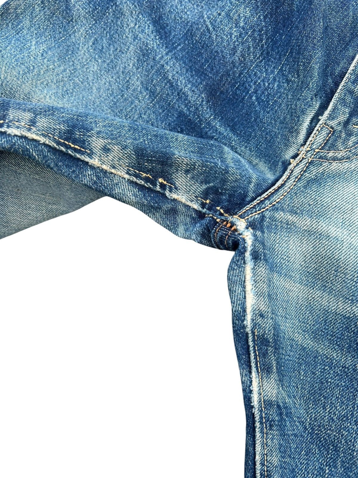 Kapital Vintage Japanese Brand Beams Selvedge Distressed Denim Jeans Size US 30 / EU 46 - 6 Thumbnail