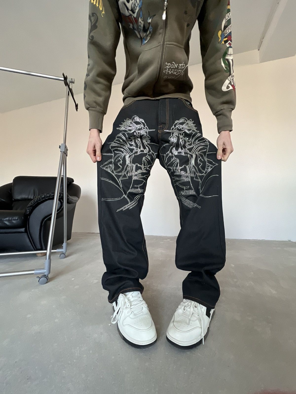 Christian Audigier New Christian Audigier Jeans Baggy Skate Fit Size US 36 / EU 52 - 3 Thumbnail