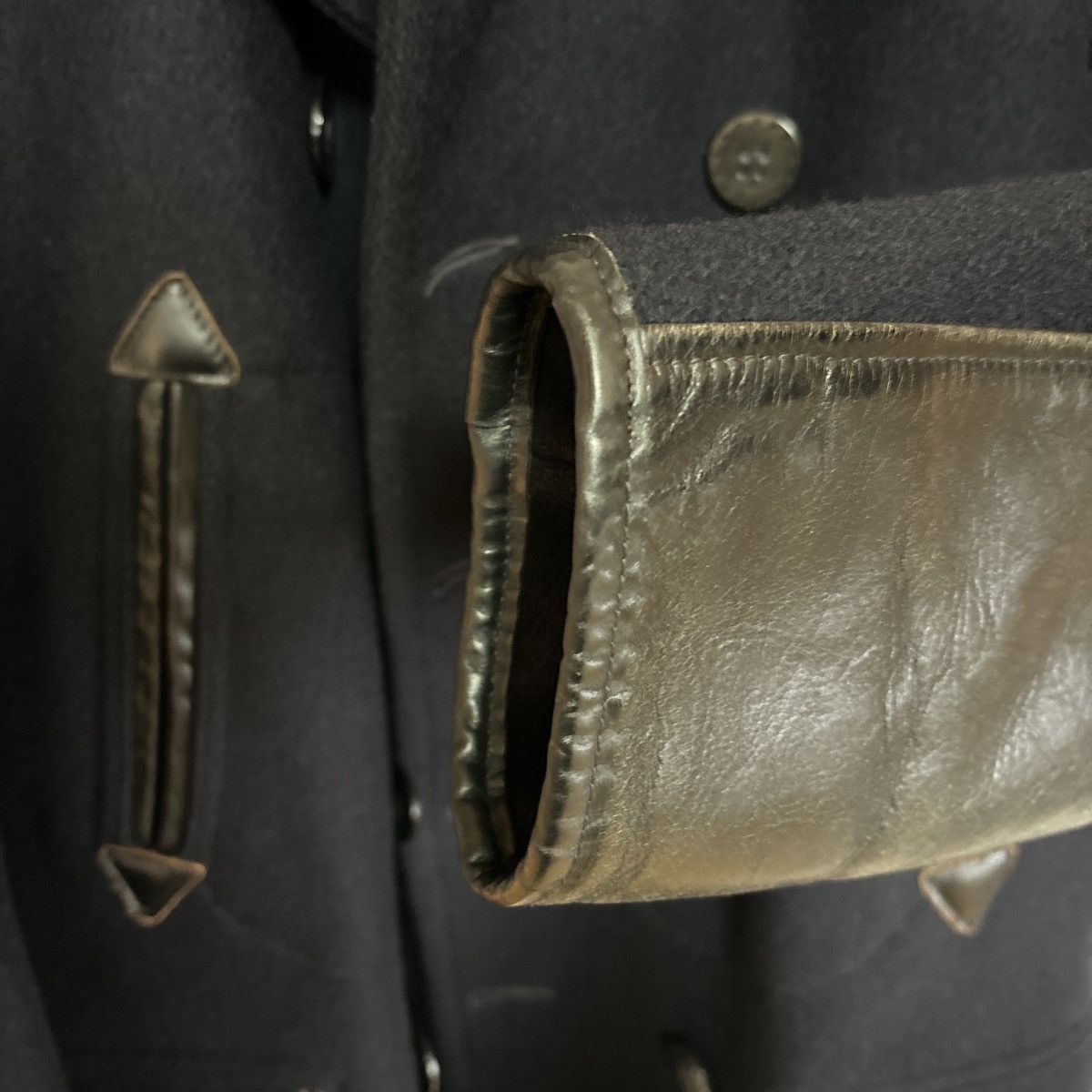 RRL Ralph Lauren RRL x Schott Limited Edition Navy Wool Peacoat | Large Size US L / EU 52-54 / 3 - 6 Thumbnail