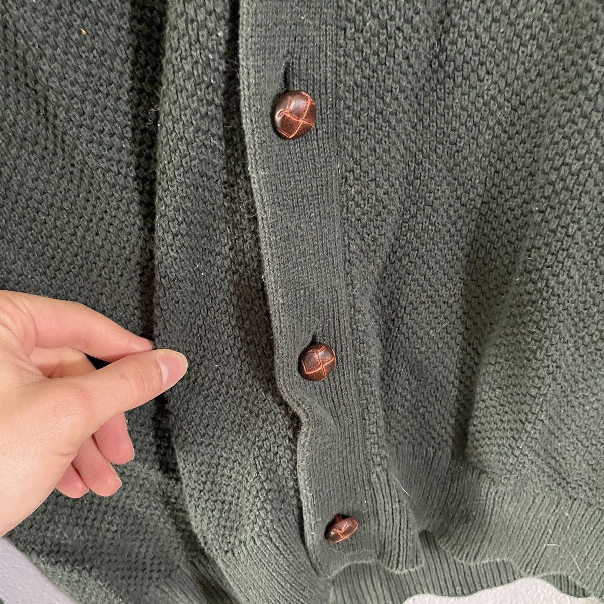 Chaps Vintage Chaps Forest Green Knit Cardigan Men’s Size S Size US S / EU 44-46 / 1 - 3 Thumbnail