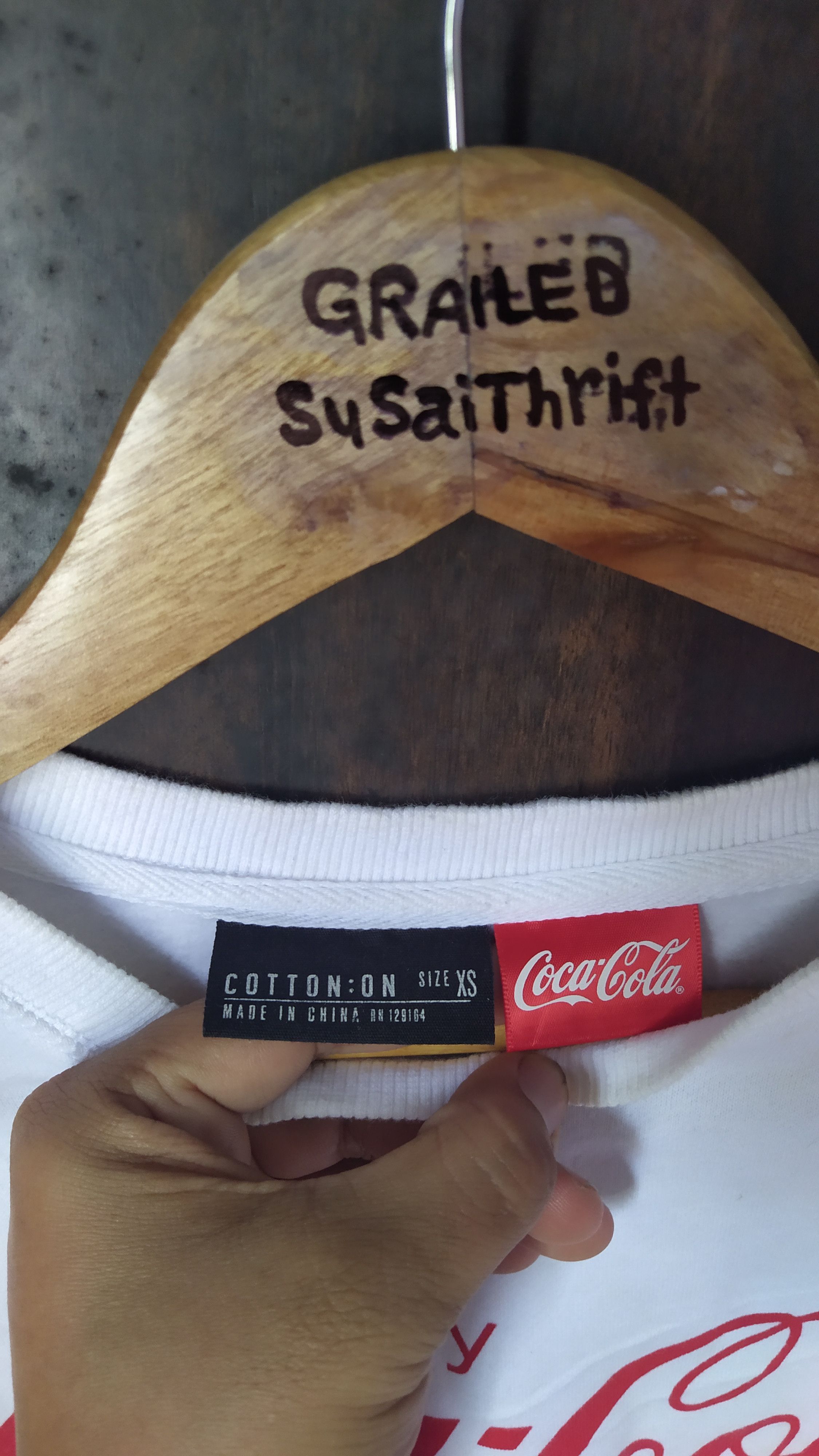 Vintage Vintage Coca-Cola Enjoy Graphic White Long Sleeve Sweatshirt Size XS / US 0-2 / IT 36-38 - 3 Thumbnail