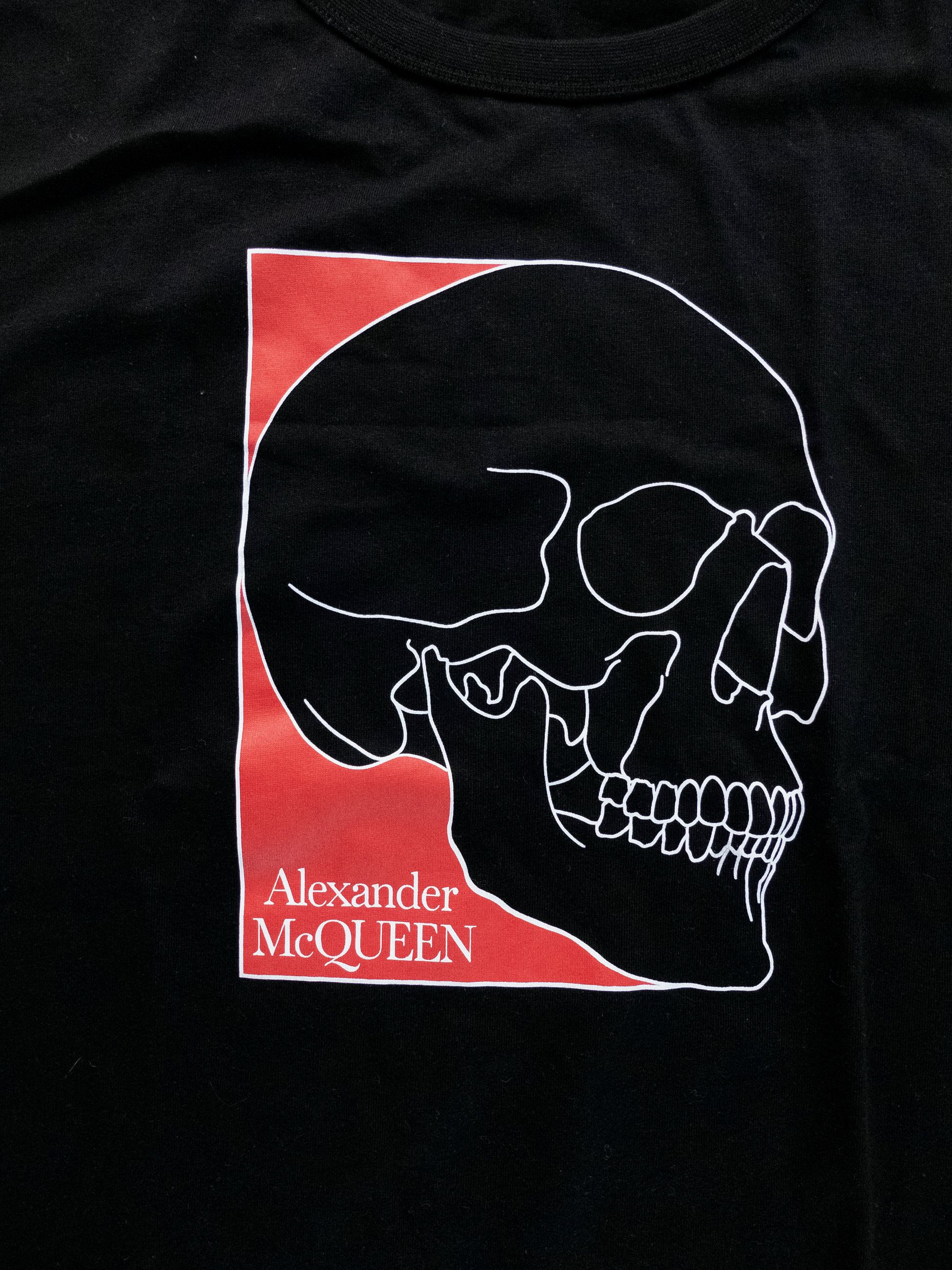 Alexander McQueen ALEXANDER MCQUEEN black regular fit Skull print t-shirt XL q Size US XL / EU 56 / 4 - 11 Thumbnail