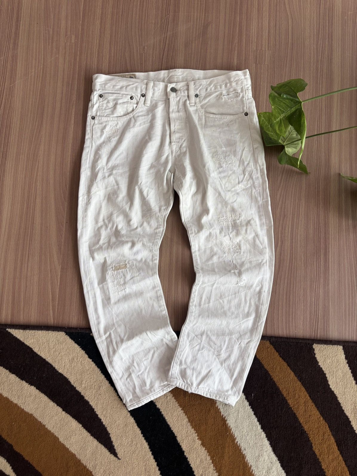 Polo Ralph Lauren Polo Ralph Lauren Varick Slim Straight Distressed Denim Size US 34 / EU 50 - 1 Thumbnail