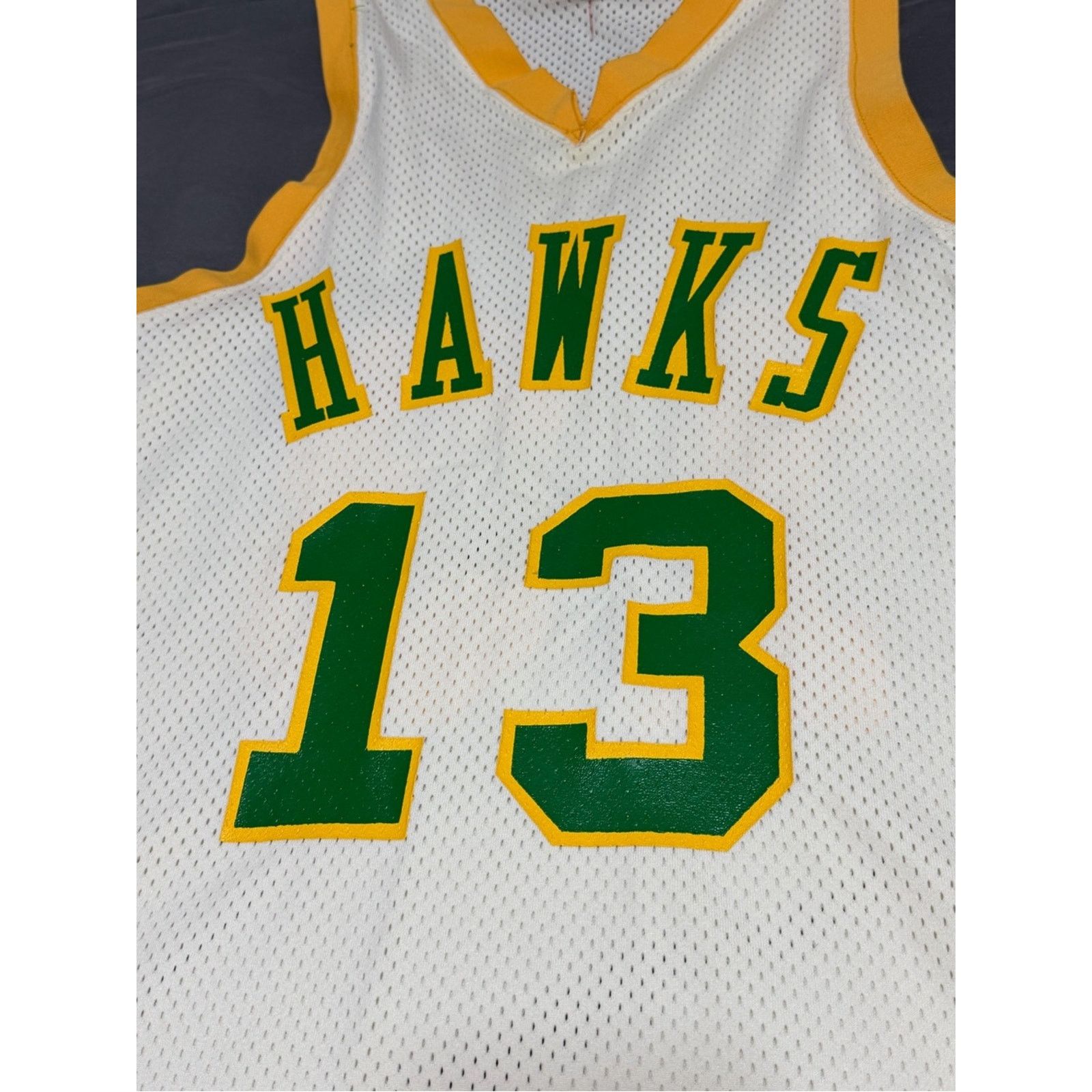 Delong Vintage DEADSTOCK 80’s Delong Basketball Jersey HAWKS RARE Size US L / EU 52-54 / 3 - 3 Thumbnail