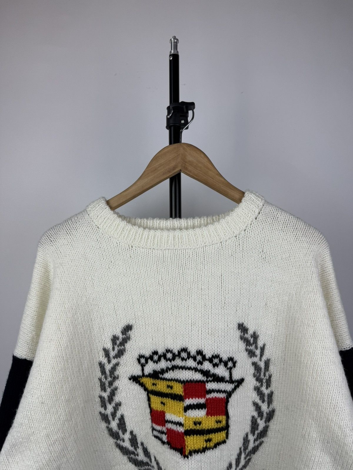 Cadillac Vintage 90's Cadillac Racing USA Logo Boxy Fit Knit Sweater Size US L / EU 52-54 / 3 - 2 Thumbnail