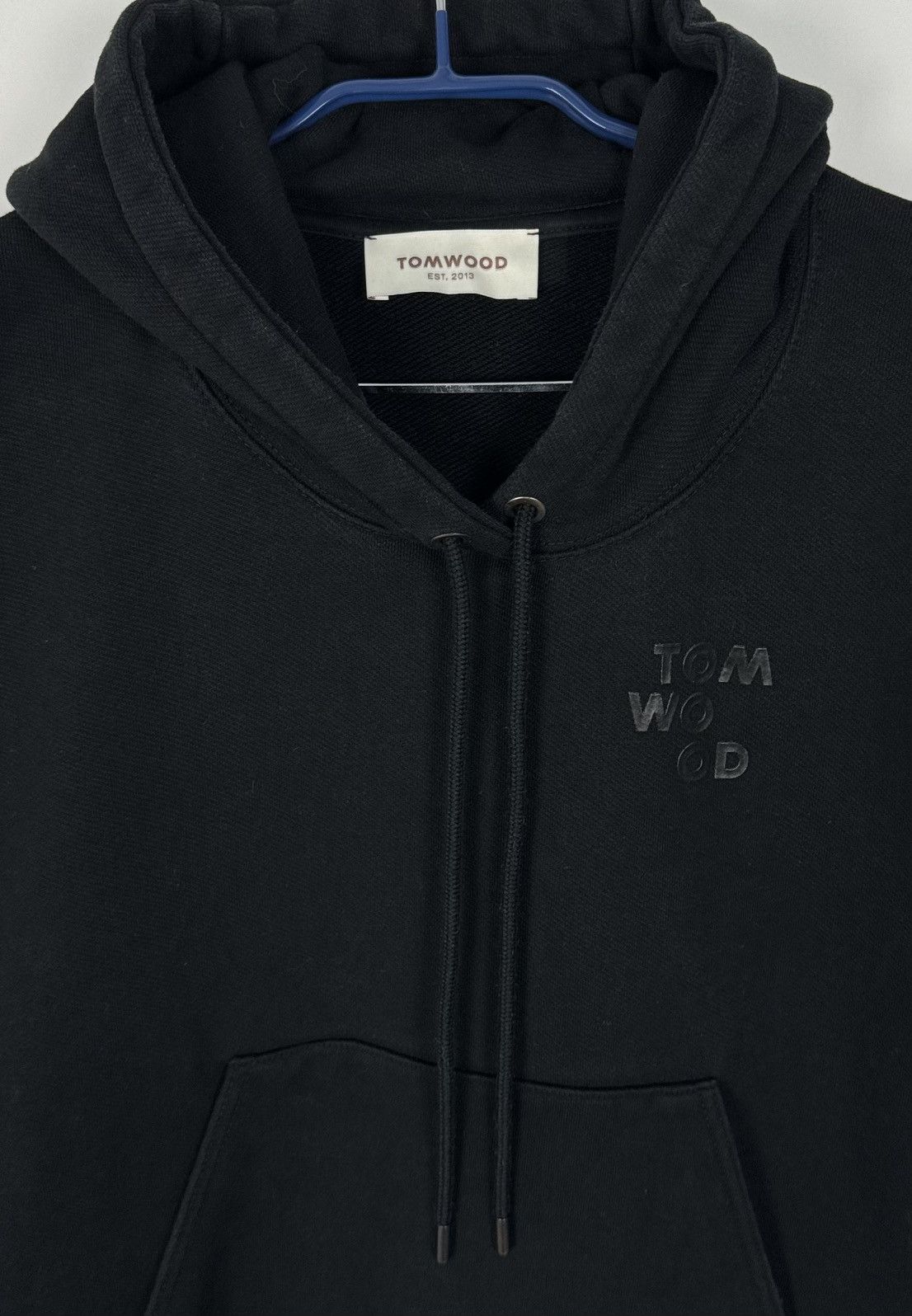 Designer Tom Wood Mira Heavy Weight Cotton Black Sweatshirt Hoodie Size US M / EU 48-50 / 2 - 5 Thumbnail