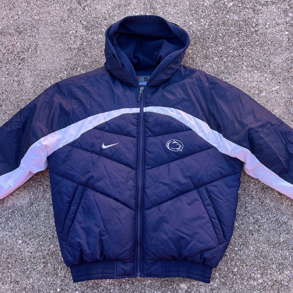 Nike × Vintage 2000s Nike Penn State Puffer Jacket Size US M / EU 48-50 / 2 - 1 Thumbnail