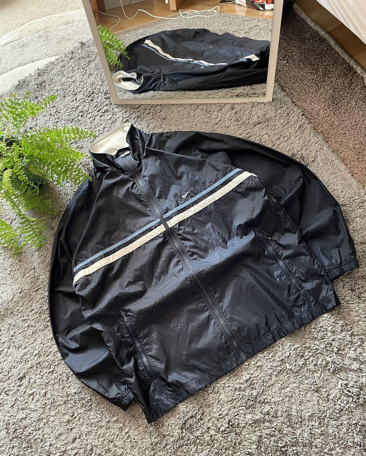Nike × Vintage 00s Nike Vintage Light Jacket Streetwear Logo Swoosh Size US M / EU 48-50 / 2 - 2 Thumbnail