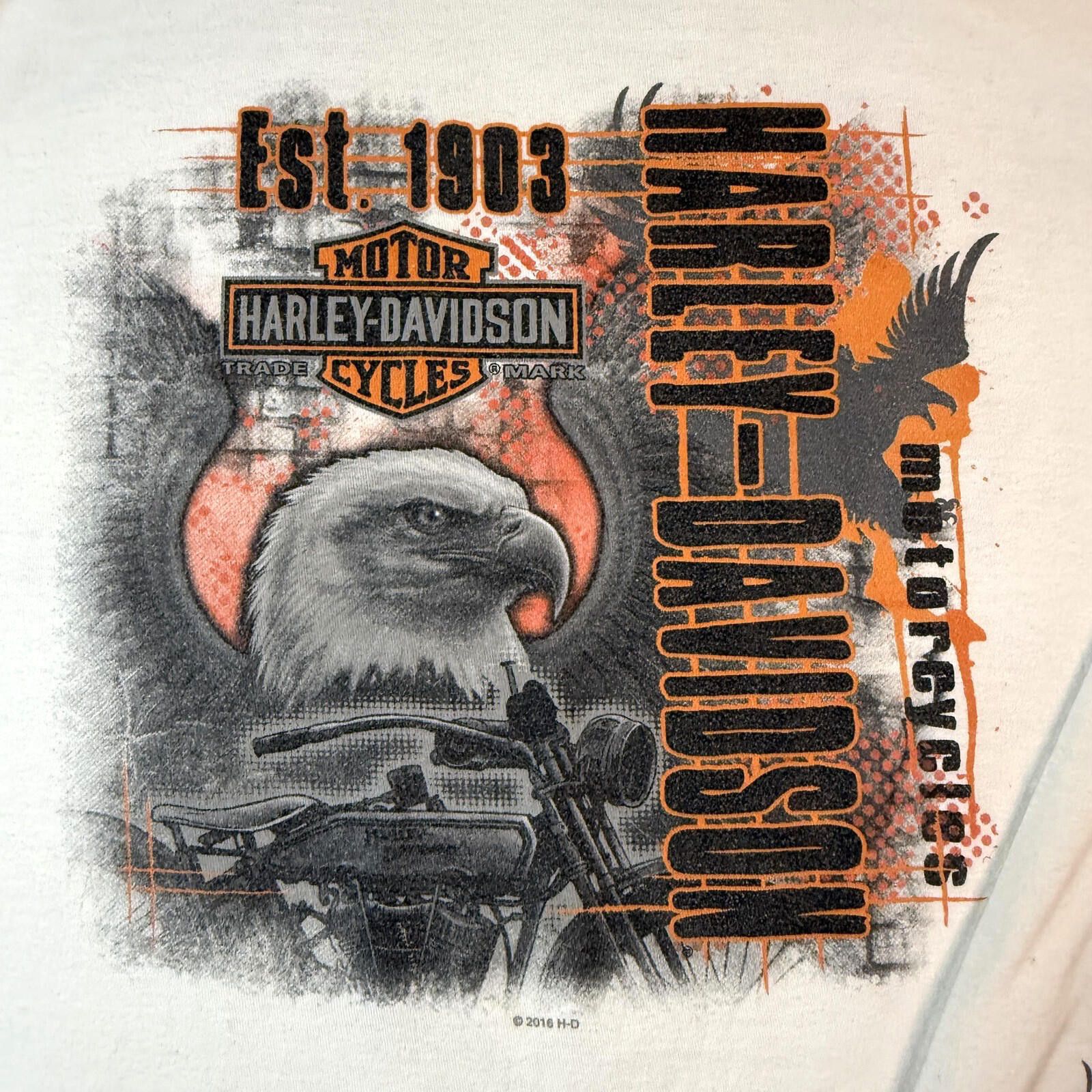 Harley Davidson Harley-Davidson Shirt Mens 4XL Eagle Biker Motorcycle Y2K Size US XXL / EU 58 / 5 - 2 Thumbnail