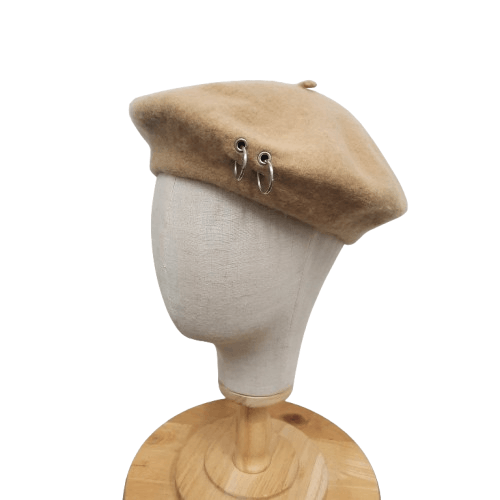 Japanese Brand 🪖 J brand millitage military army punk style wool beret Size ONE SIZE - 1 Thumbnail