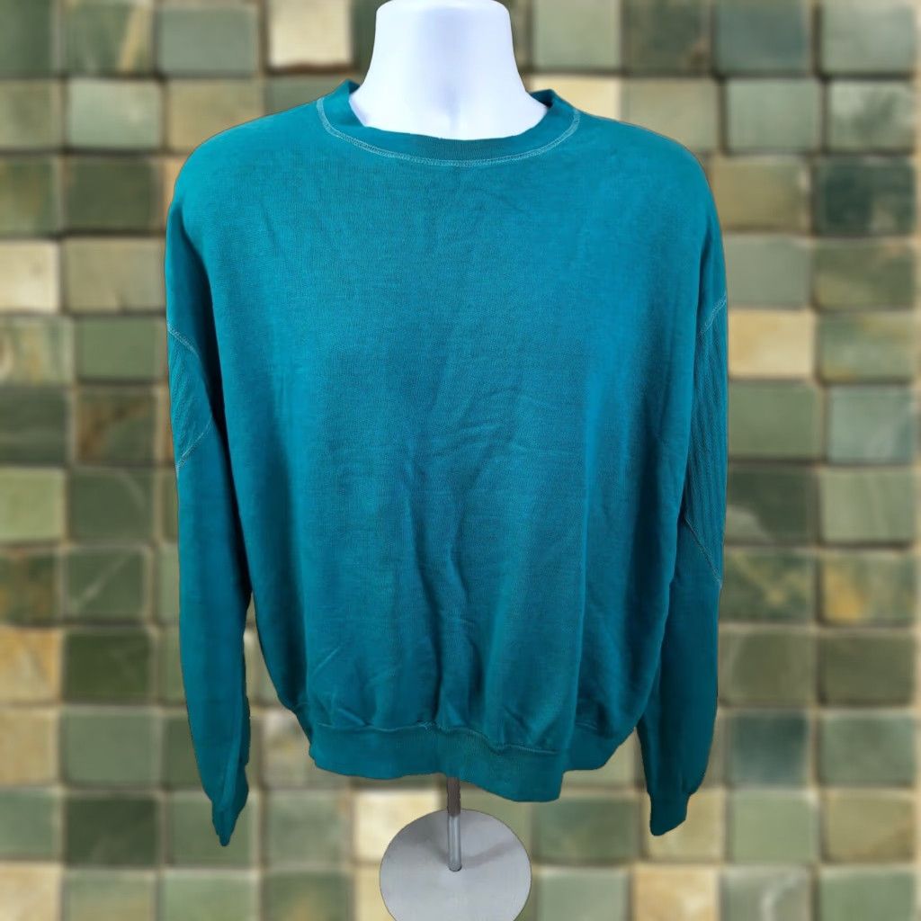 Altea VINTAGE Sweatshirt Crewneck Teal 80s 90s Men XL Sweatshirt Pullover Casual Teal Mens Size XL Size US XL / EU 56 / 4 - 1 Thumbnail