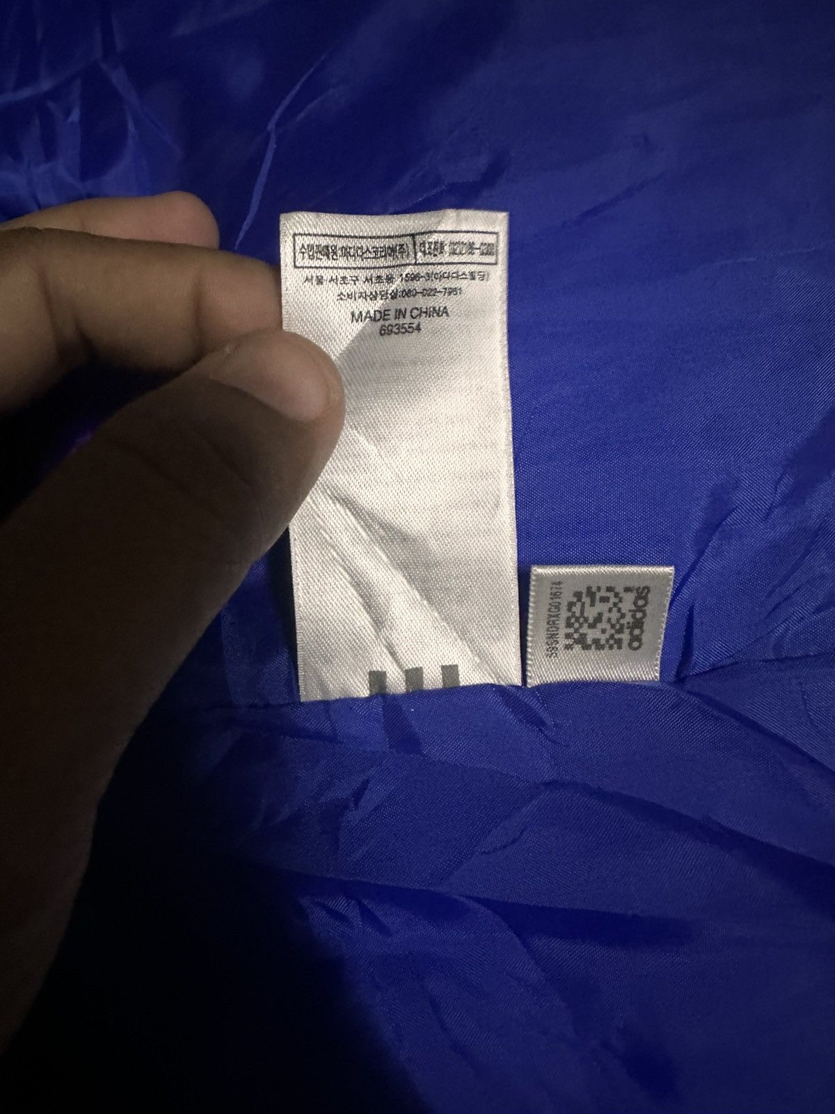 Chelsea Soccer Chelsea Adidas Puffer Jacket Blue 08/07 Size US L / EU 52-54 / 3 - 10 Thumbnail