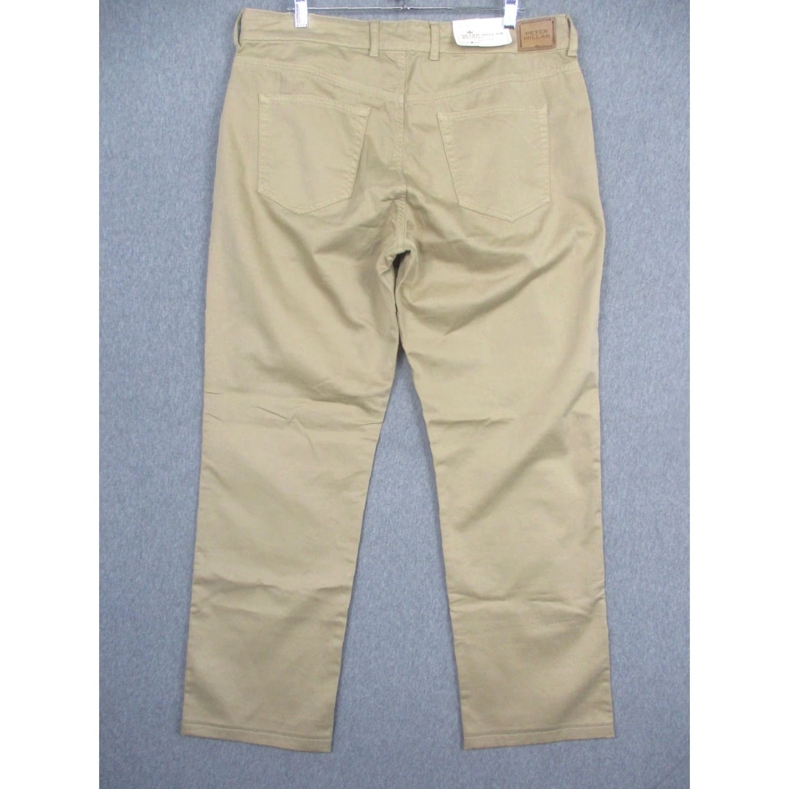 Peter Millar Peter Millar Jeans Mens 35x30 Beige Straight Leg Regular Fit Denim Pants Size US 35 - 6 Thumbnail