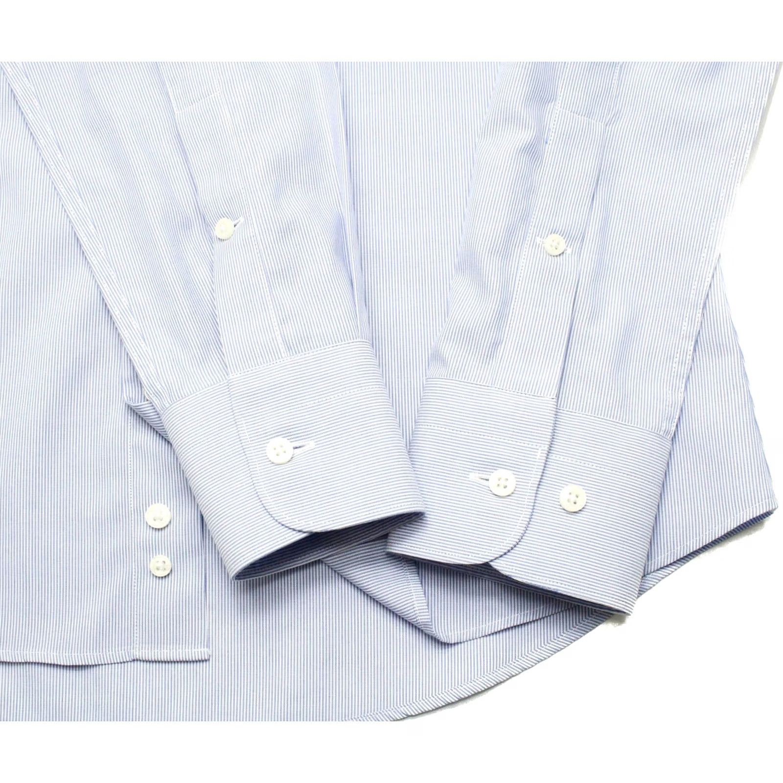 Suitsupply SUITSUPPLY Try On Extra Slim Fit Formal Shirt Men's Blue Pinstripe 38 / 15 Size 38R - 5 Thumbnail