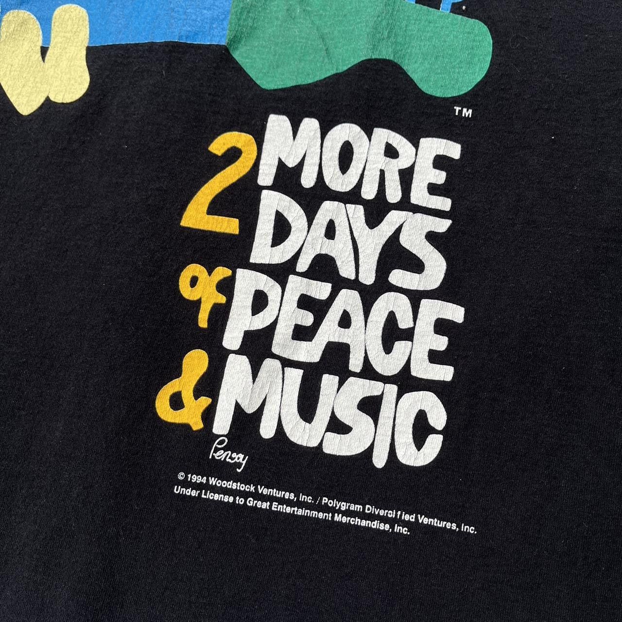 Band Tees × Vintage Vintage 1994 Woodstock Music Festival Band Rare T Shirt Size US L / EU 52-54 / 3 - 4 Thumbnail