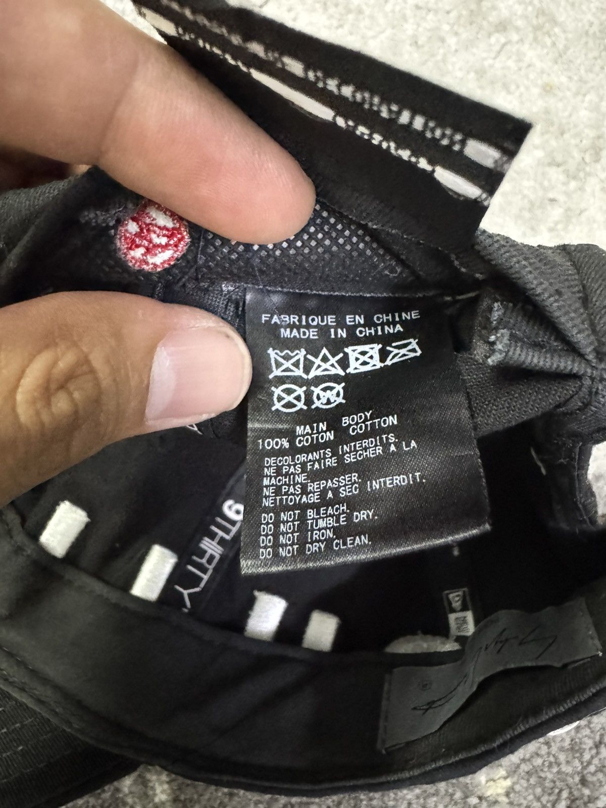 New Era × Yohji Yamamoto YOHJI YANAMOTO POUR HOMME X NEW ERA ADJUSTABLE CAP Size ONE SIZE - 9 Thumbnail