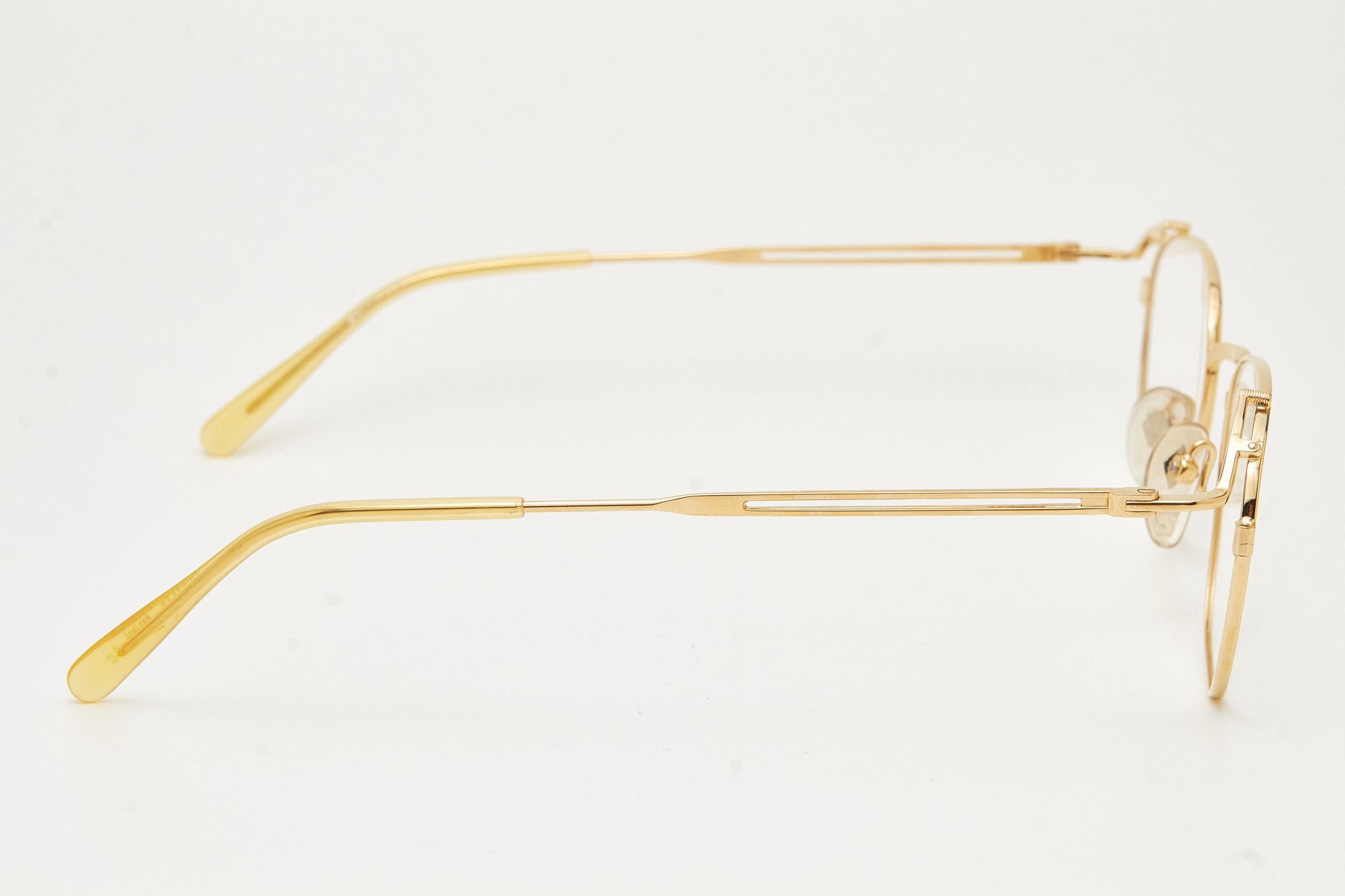 Jean Paul Gaultier Jean Paul Gaultier 55-3173 Gold Plated Oval Eyeglasses Size ONE SIZE - 9 Thumbnail