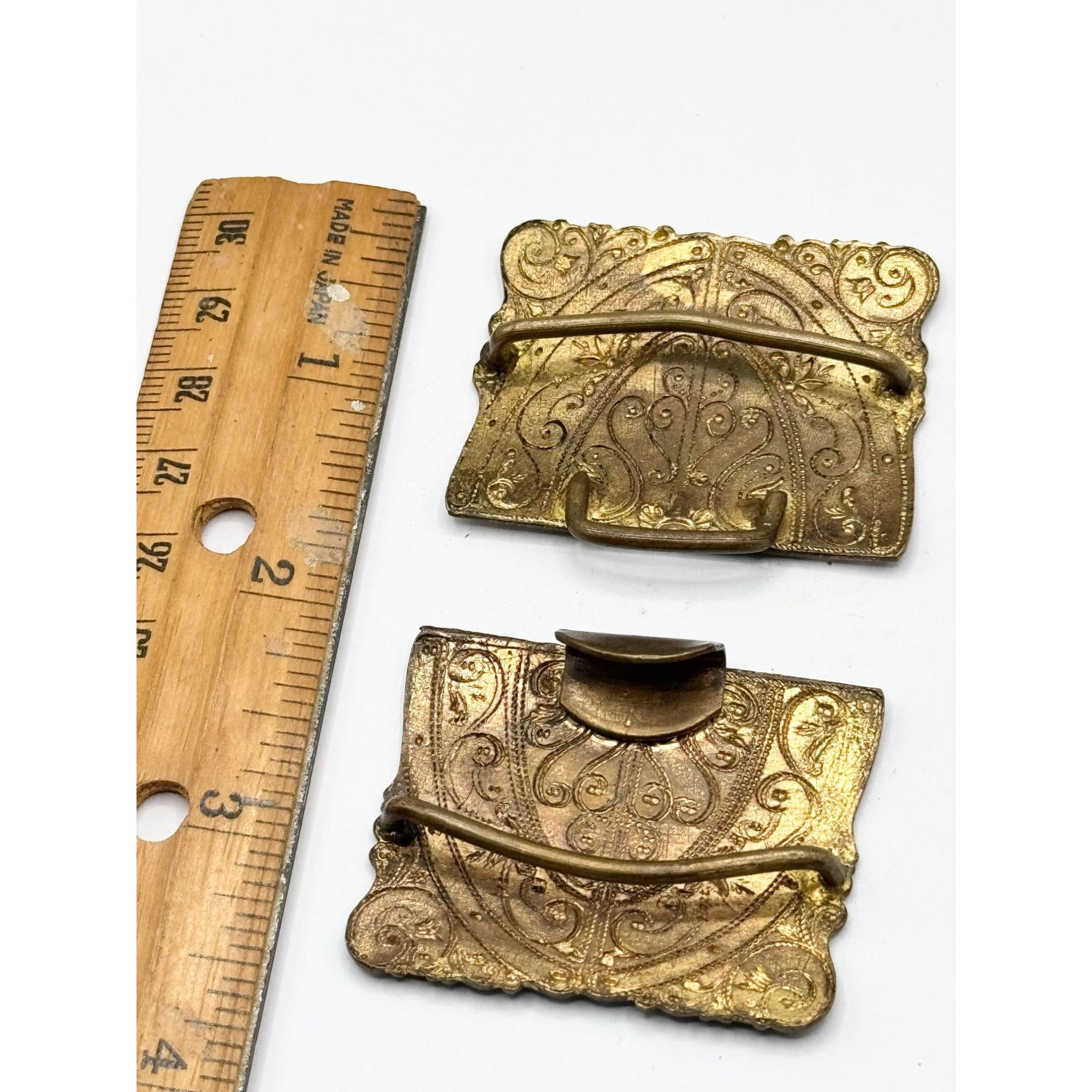Vintage Antique Austro Hungarian Enamel Interlocking Two Piece Belt Size ONE SIZE - 6 Thumbnail