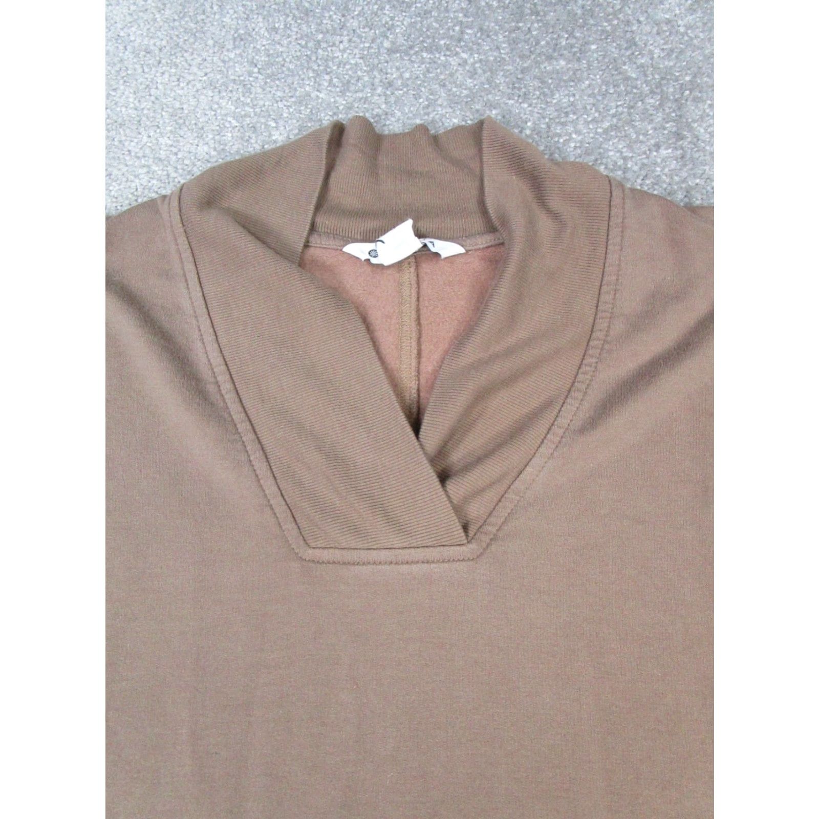 Athleta Athleta Sweater Womens XS Brown Pullover V-Neck Long Sleeve Knit Pullover, Regular Fit, Tencel, Solid, Preowned Womens Mens? No, keep Women. Size XS / US 0-2 / IT 36-38 - 2 Thumbnail