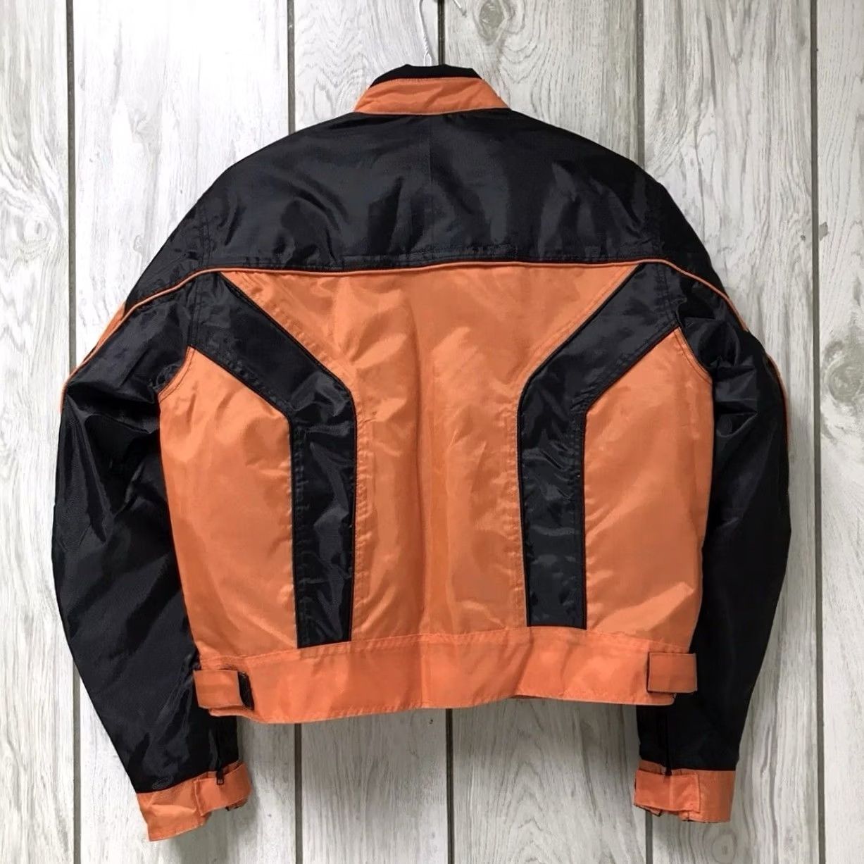 Vintage Revolution Gear Men Orange/Black Motorcycle Racing Waterproof Zip Jacket 3XL Size US XXL / EU 58 / 5 - 2 Thumbnail