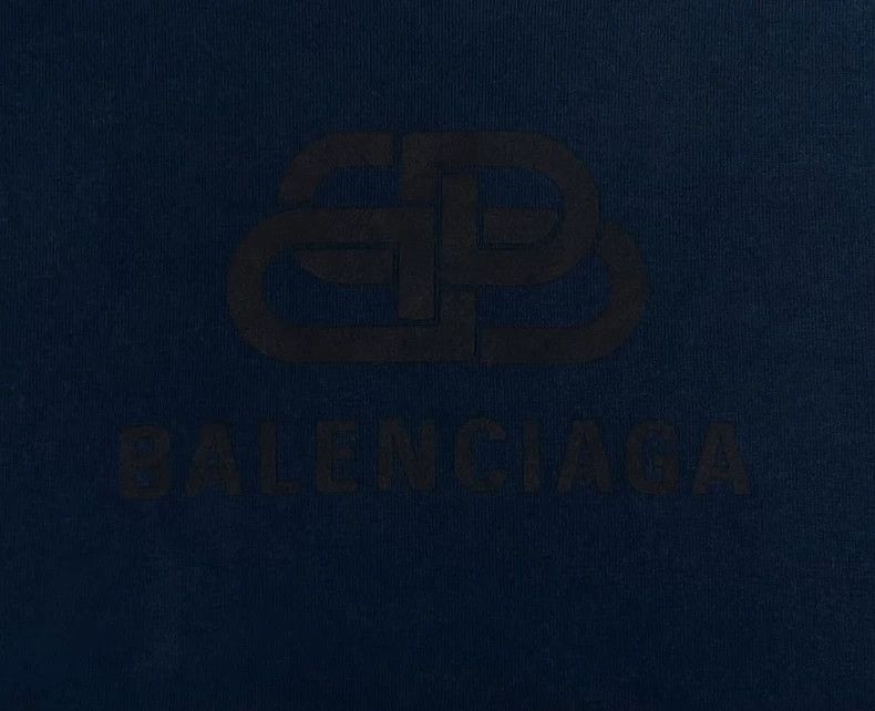 Balenciaga Balenciaga Blue-Black Washed Distressed Double B Buckle Le Size US XS / EU 42 / 0 - 4 Thumbnail