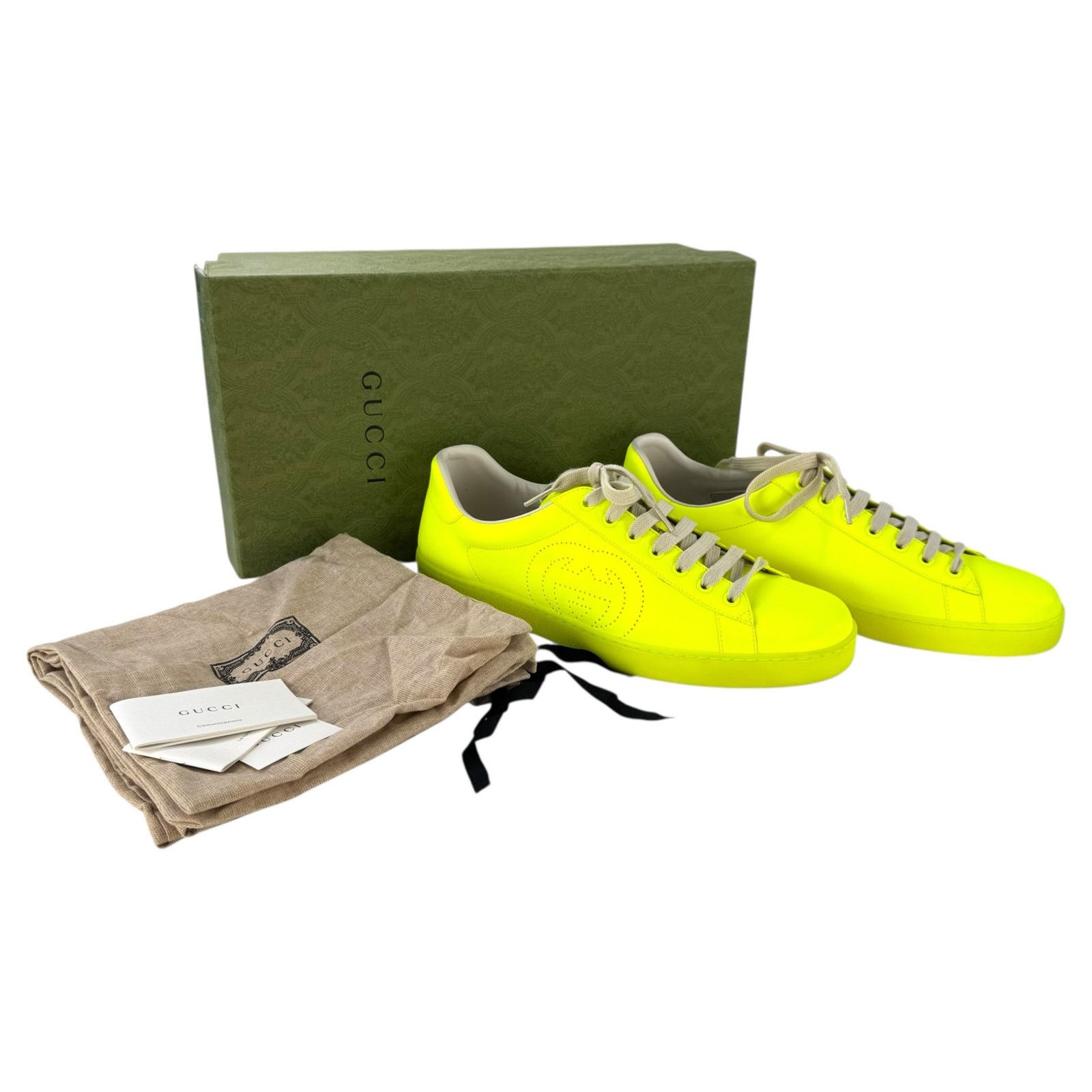 Gucci Gucci Ace Neon Sneakers Size US 9 / IT 39 - 2 Thumbnail