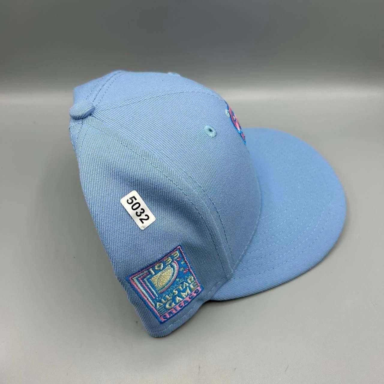 New Era Chicago White Sox Hat Men 7 3/8 Blue Embroidered MLB Fitted Size ONE SIZE - 9 Thumbnail