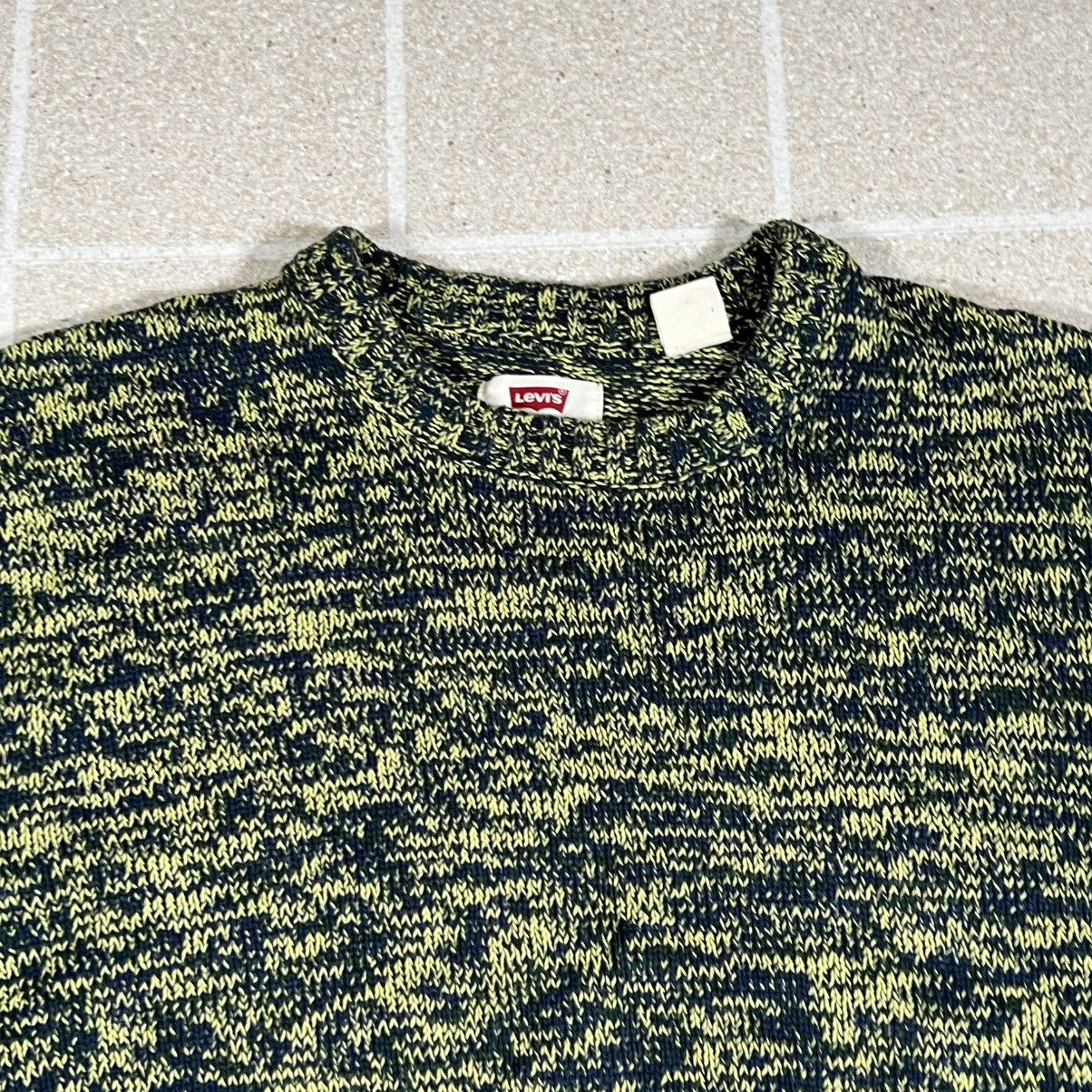 Levi's Levi's Knit Pullover Sweatshirt Crewneck Sz M Yellow Blue Size US M / EU 48-50 / 2 - 2 Thumbnail