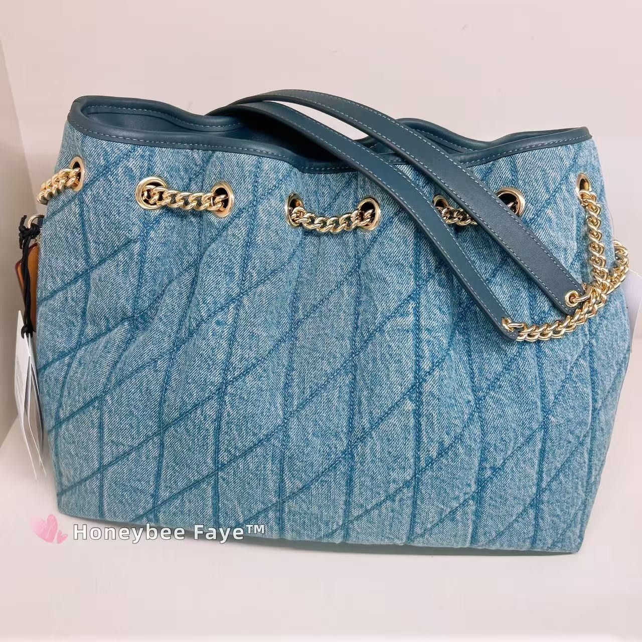 Coach Evelyn Shoulder Bag In Regenerative Cotton With Quilting Size ONE SIZE - 3 Thumbnail