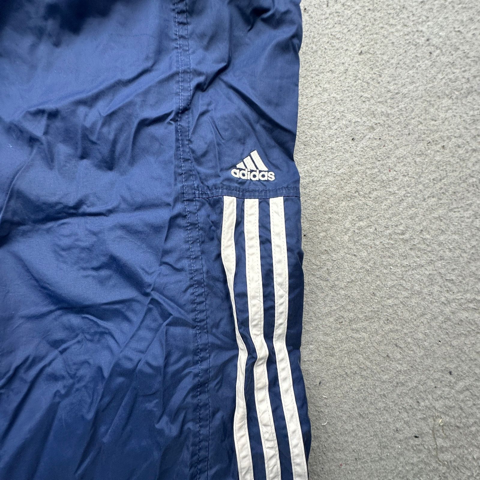 Adidas Vintage Y2K Adidas Windbreaker Pants Mens L Blue Ankle Zip Size US 33 - 7 Thumbnail