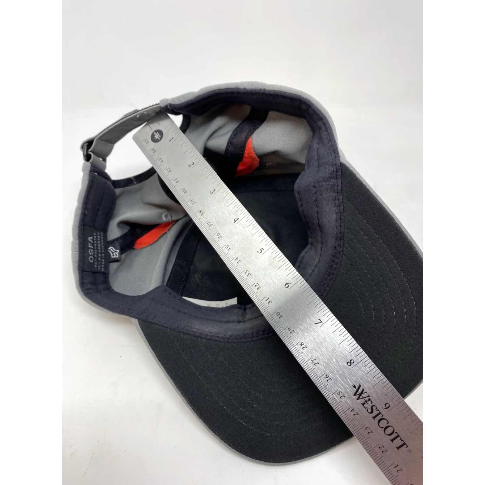 New Era FOX Racing New Era Hat One Size Gray 39Thirty Stretch Fit Cap Adjustable Stretch - Mens Baseball Cap Sports Wear Size ONE SIZE - 7 Thumbnail