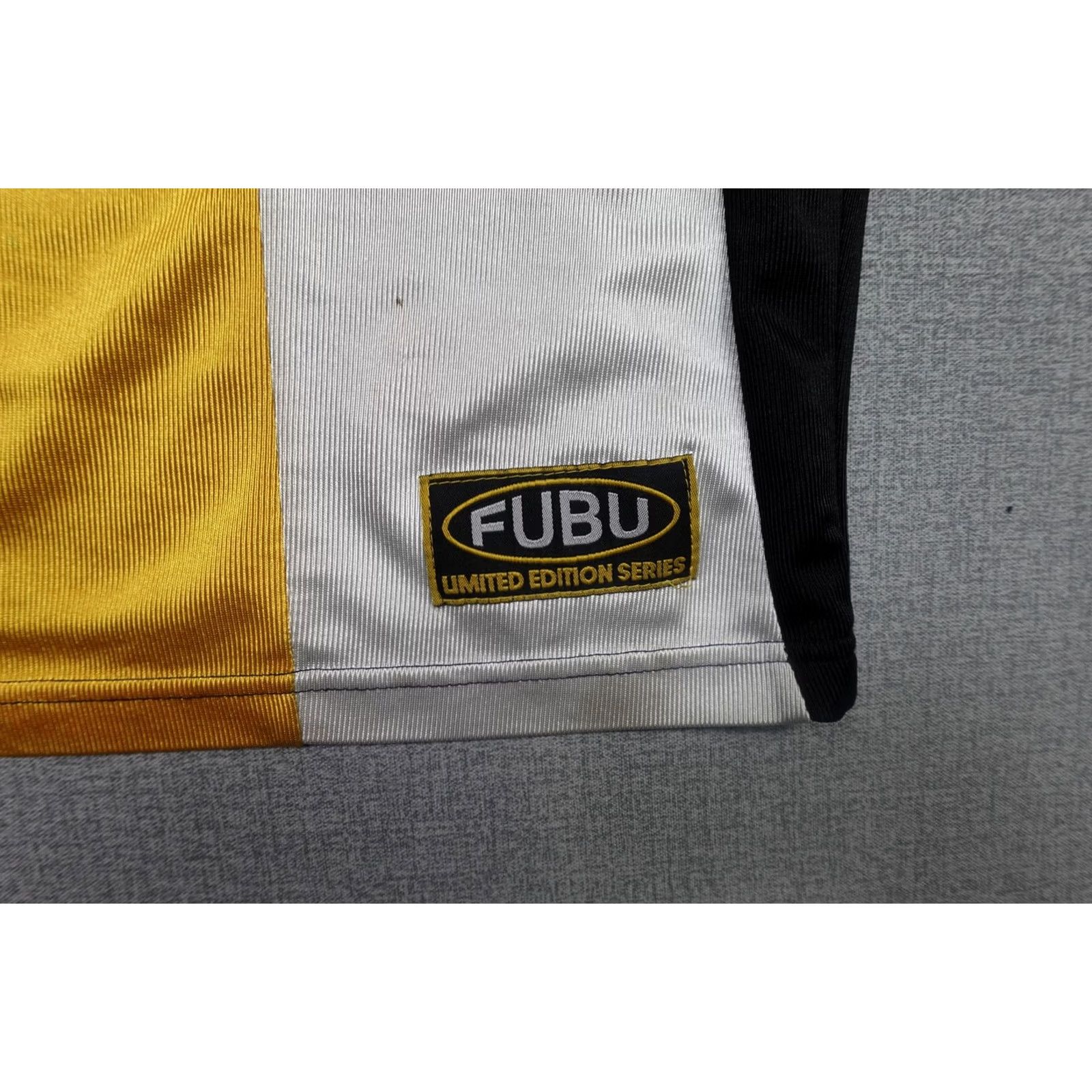 Fubu VINTAGE FUBU Football Jersey Mens XL Yellow Black Limited Edition Heavyweight Size US XL / EU 56 / 4 - 2 Thumbnail