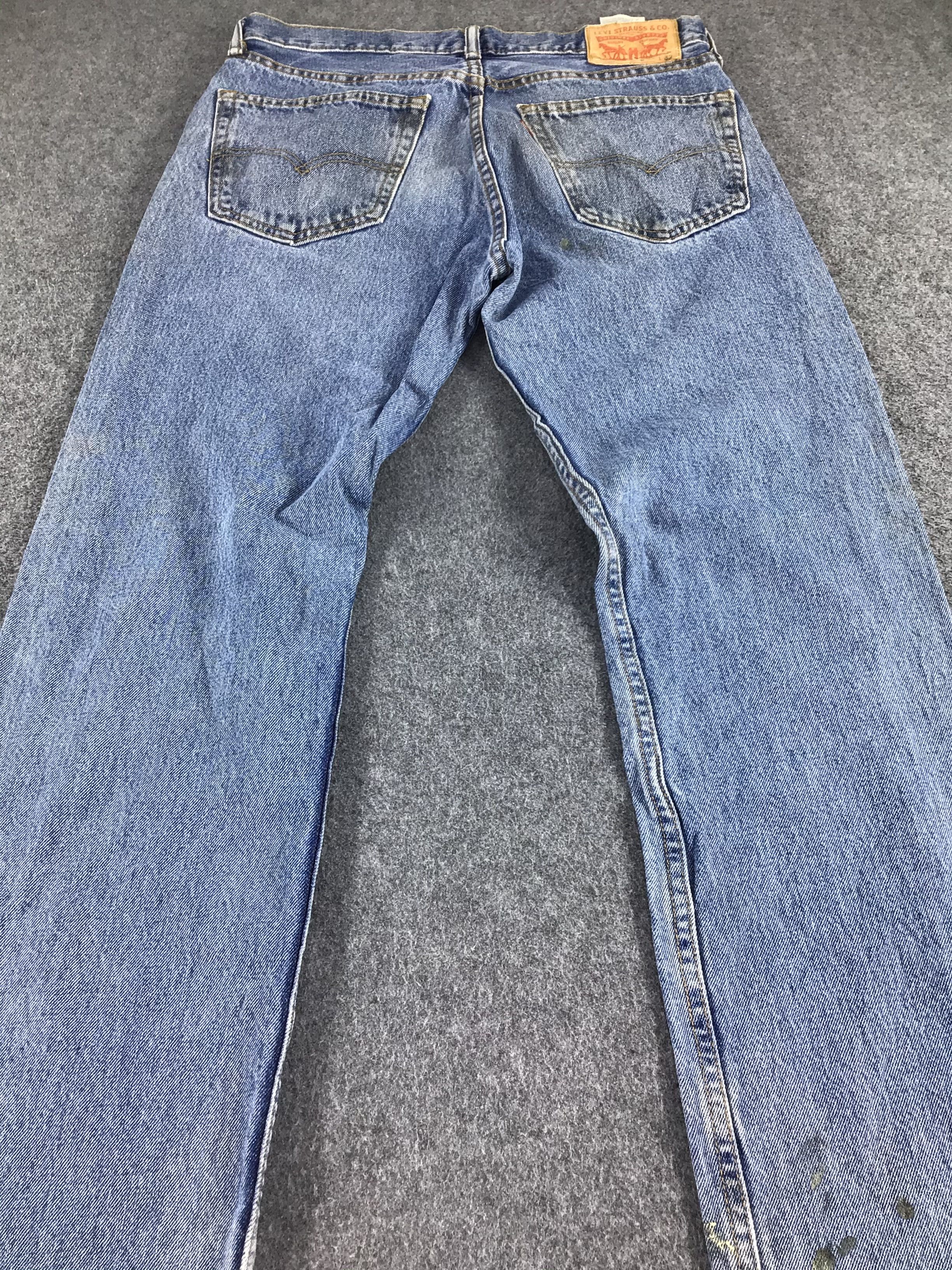 Levi's Levis 505 Jeans Faded Blue Denim -J322 Size US 33 - 4 Thumbnail