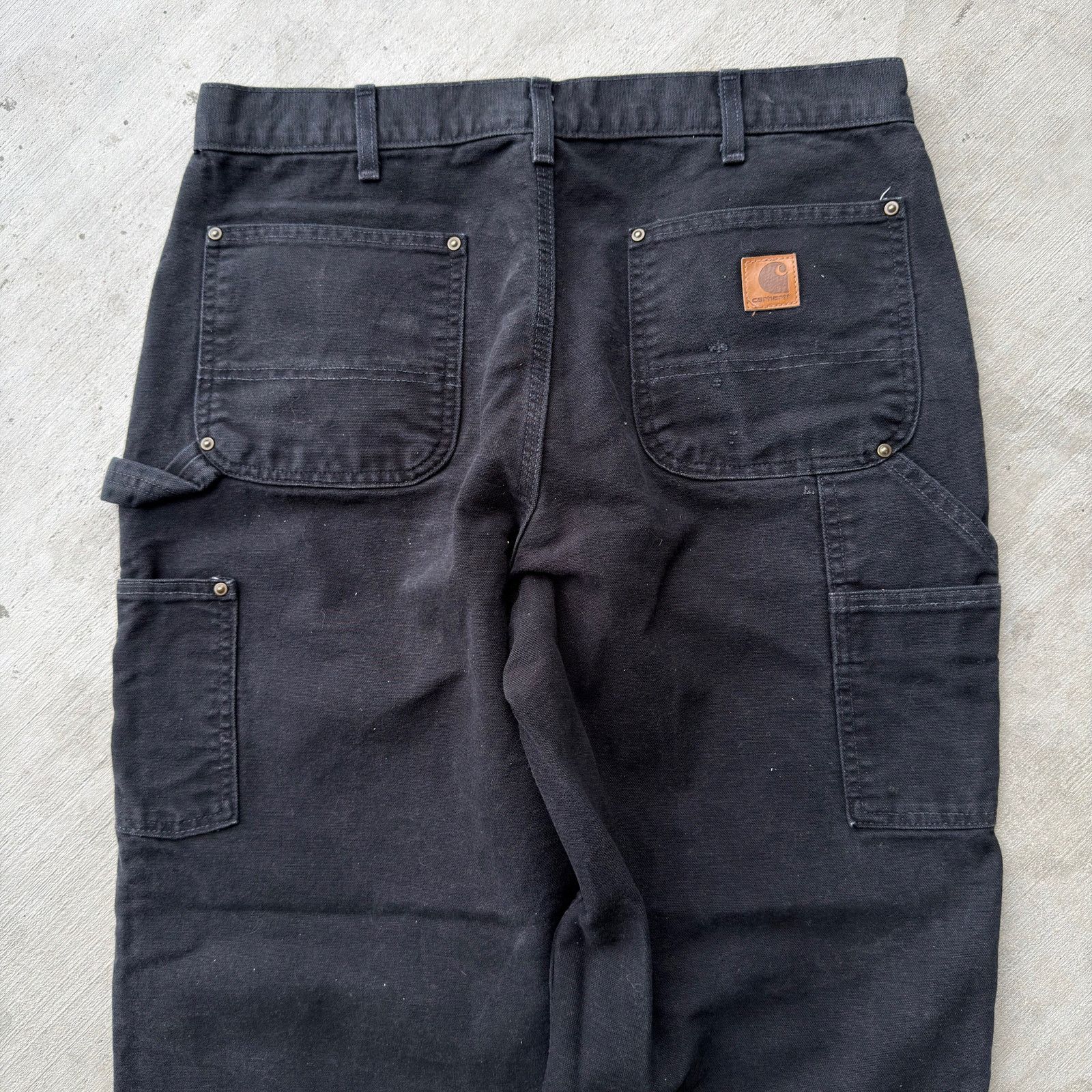 Carhartt × Vintage Vintage Y2K Carhartt black double knee work carpenter pants Size US 34 / EU 50 - 6 Thumbnail