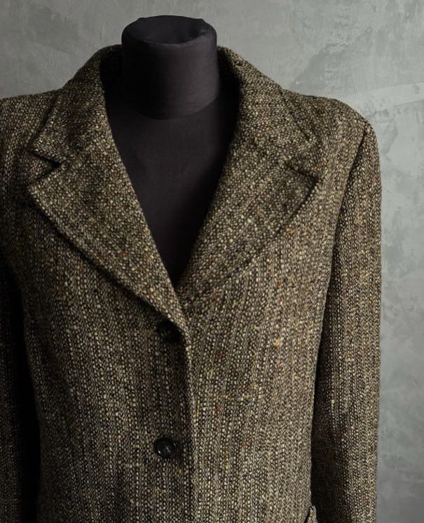Burberry Vintage Burberry Women’s Tweed Oversized Blazer Jacket Size M / US 6-8 / IT 42-44 - 2 Thumbnail