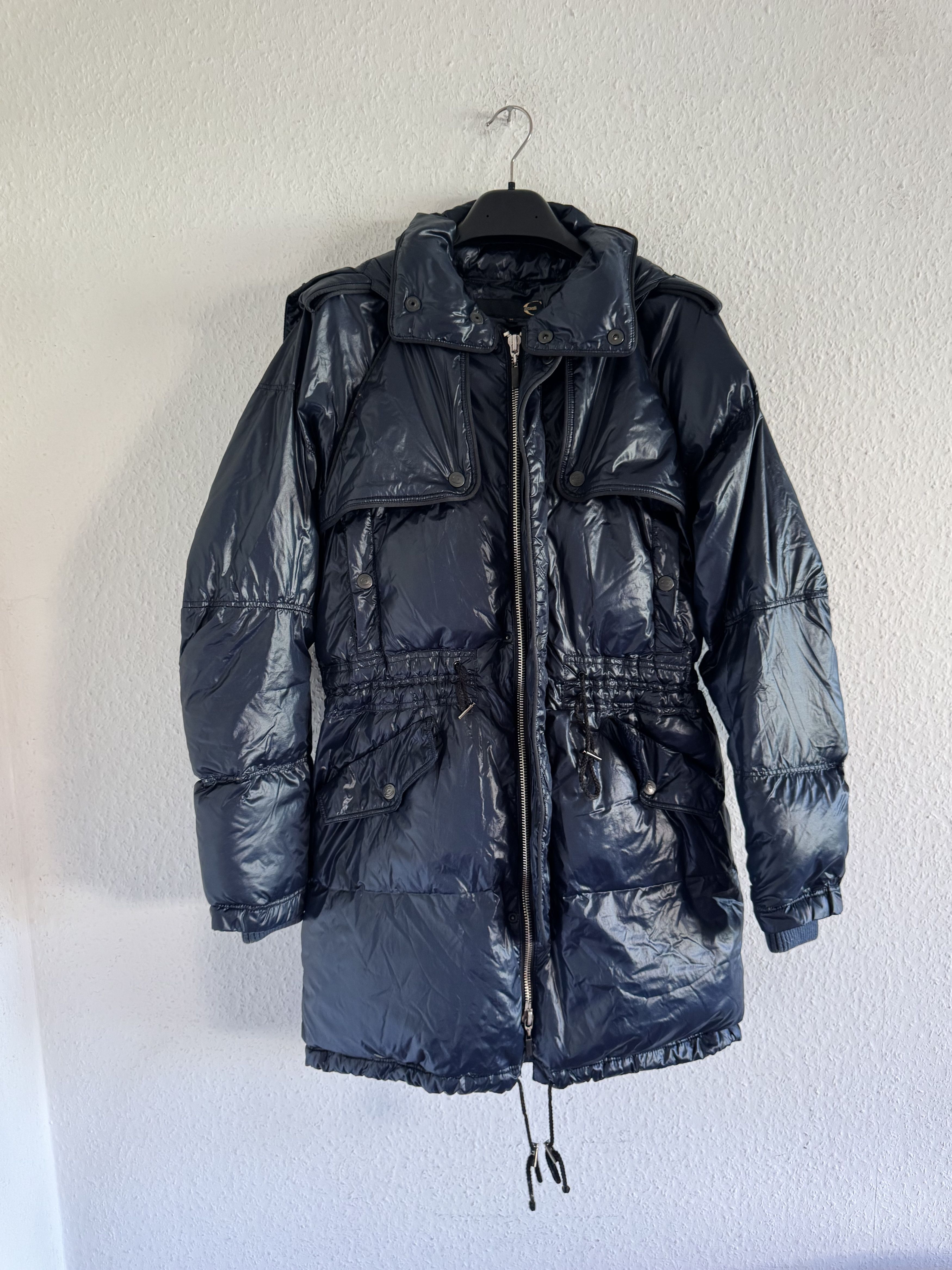 Just Cavalli Glossy Down Fur Trim Puffer Coat Size US M / EU 48-50 / 2 - 8 Thumbnail