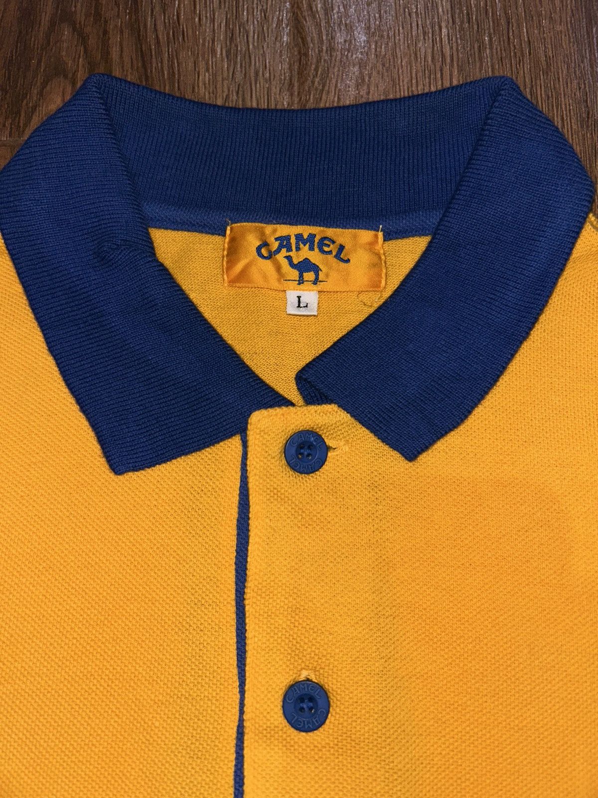 Camel Vintage 90’s Camel Cigarettes Polos Shirt Size US L / EU 52-54 / 3 - 3 Thumbnail
