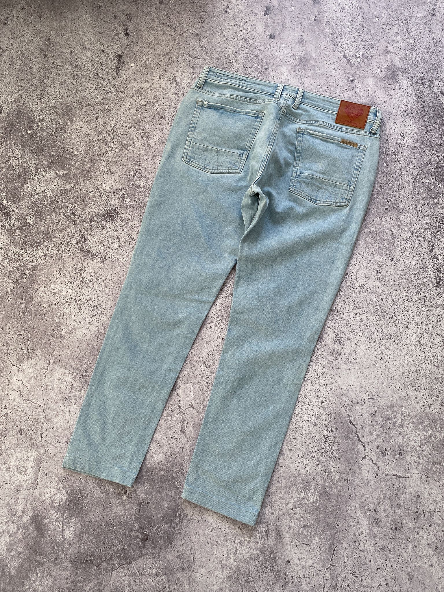Ed Hardy Vintage Ed Hardy Blue Denim Skinny Jeans Size US 34 / EU 50 - 6 Thumbnail